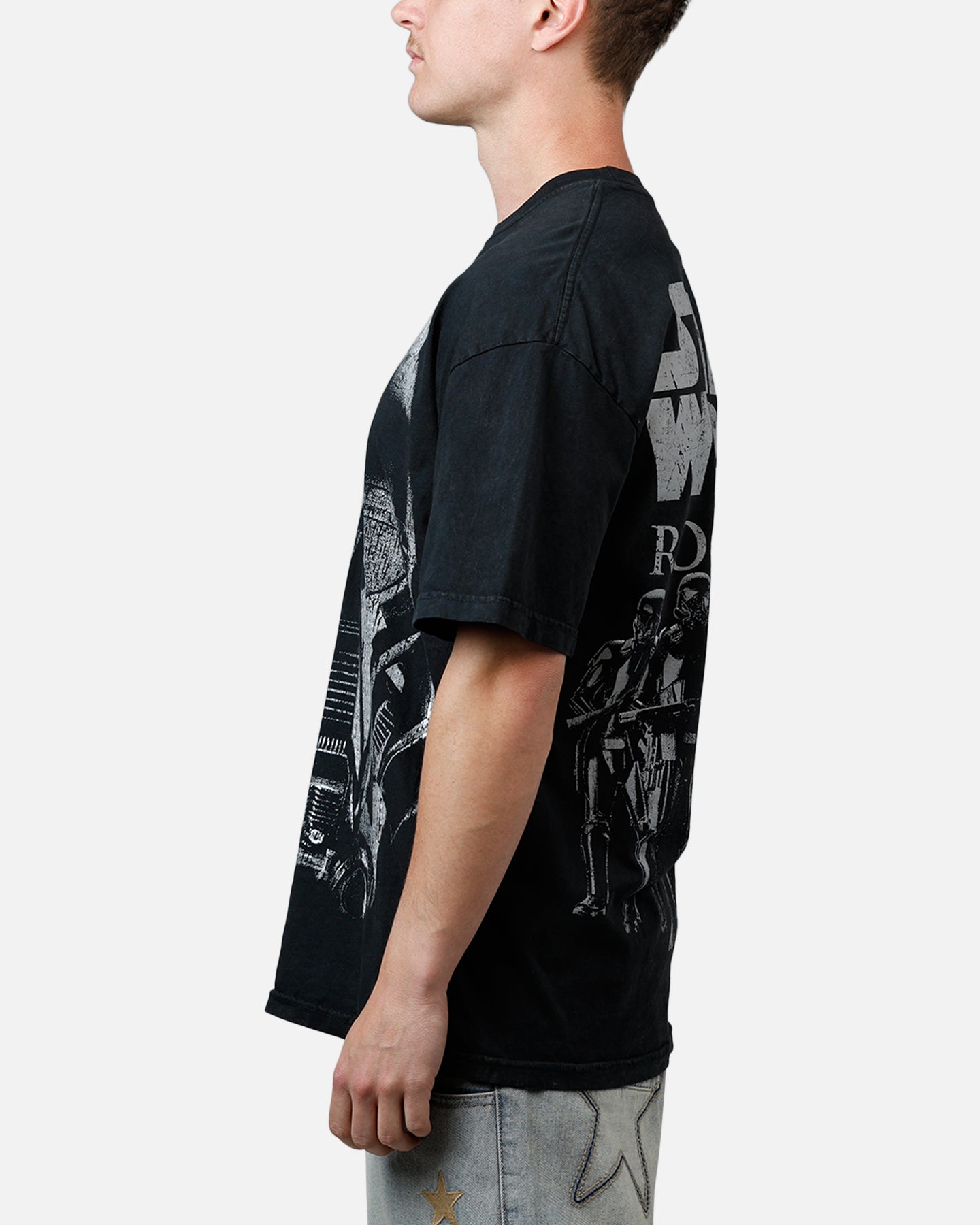 73 Studio Star Wars Death Trooper Vintage T-Shirt Black - Perfect for Cosplay, Gift Giving & Star Wars Fans