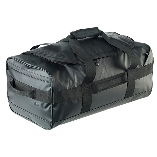 Caribee Titan 50L Waterproof Durable Travel Gear Bag - Black | Perfect for Camping, Hiking & Outdoor Adventures