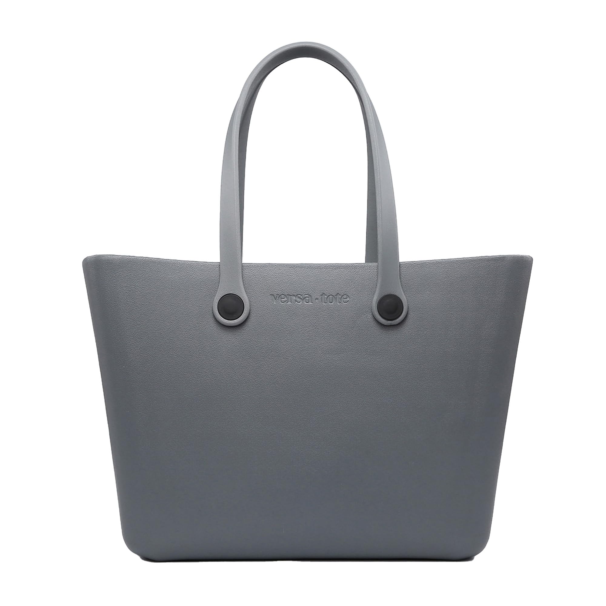 JEN & CO. Carrie EVA Waterproof Versatile Tote Bag - Light Gray, Durable & Stylish for Travel, Beach, Gym, and Everyday Use