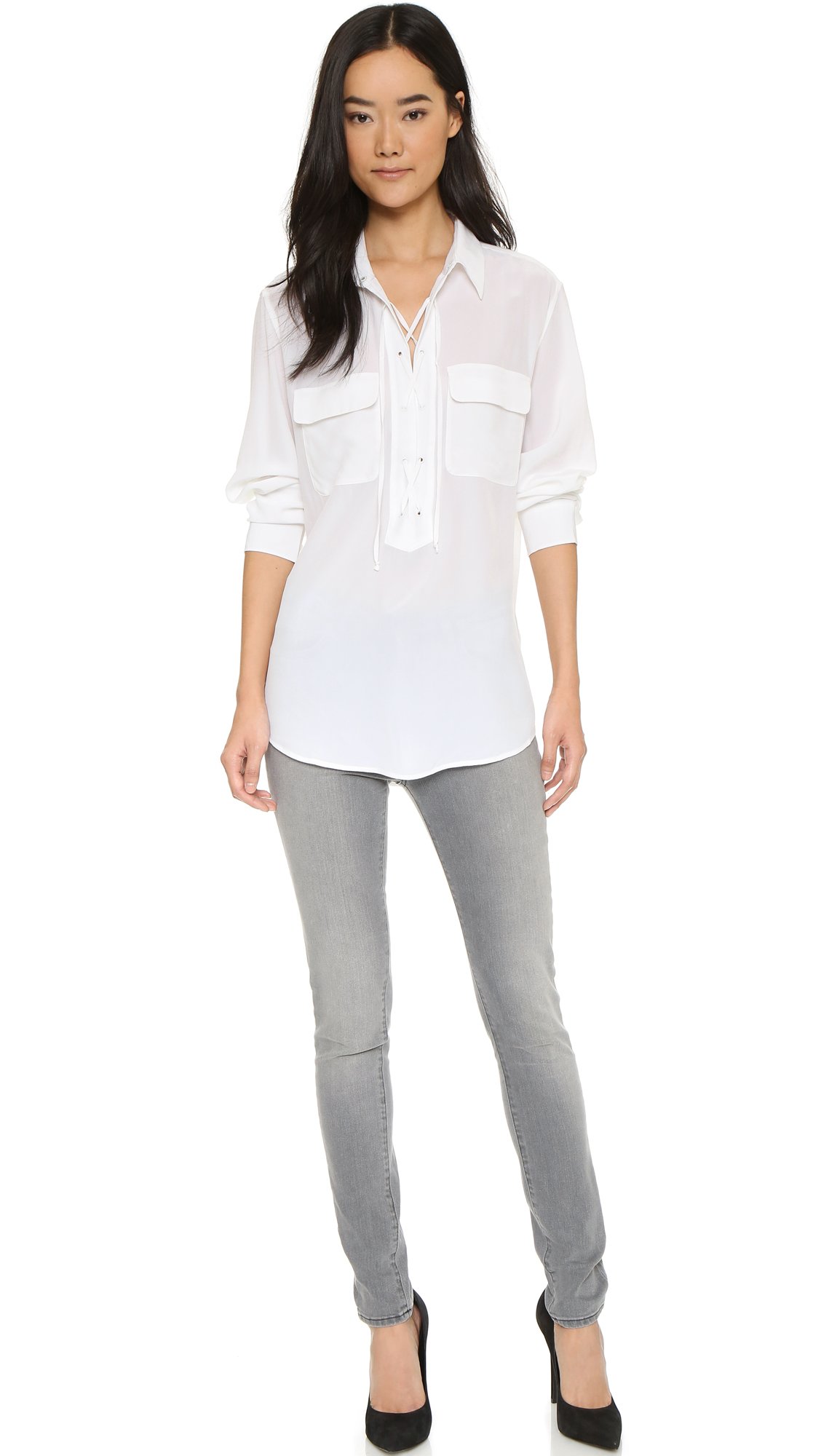 EQUIPMENT Women's Knox Blouse - Elegant Silk Shirt for Work & Evening Wear | Office to Dinner Outfit | Perfect for Business Casual & Special Occasions