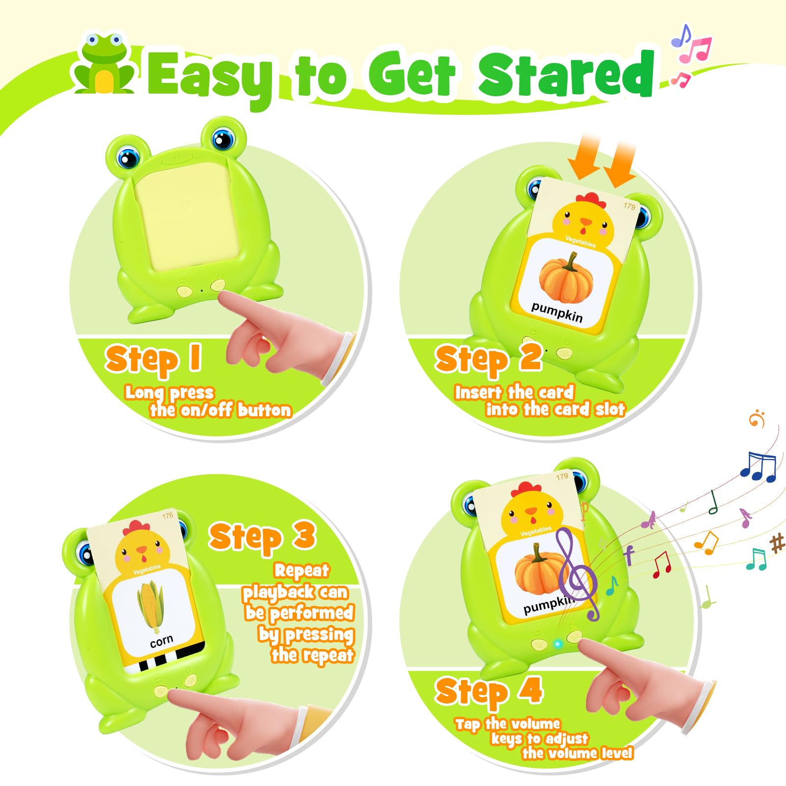 Educational Talking Flash Cards for Toddlers Age 2-3 | 224 Sight Words Learning Toys | Autism Sensory Toys & Speech Therapy Gifts | Perfect for Preschool Learning, Home Schooling & Travel Activities