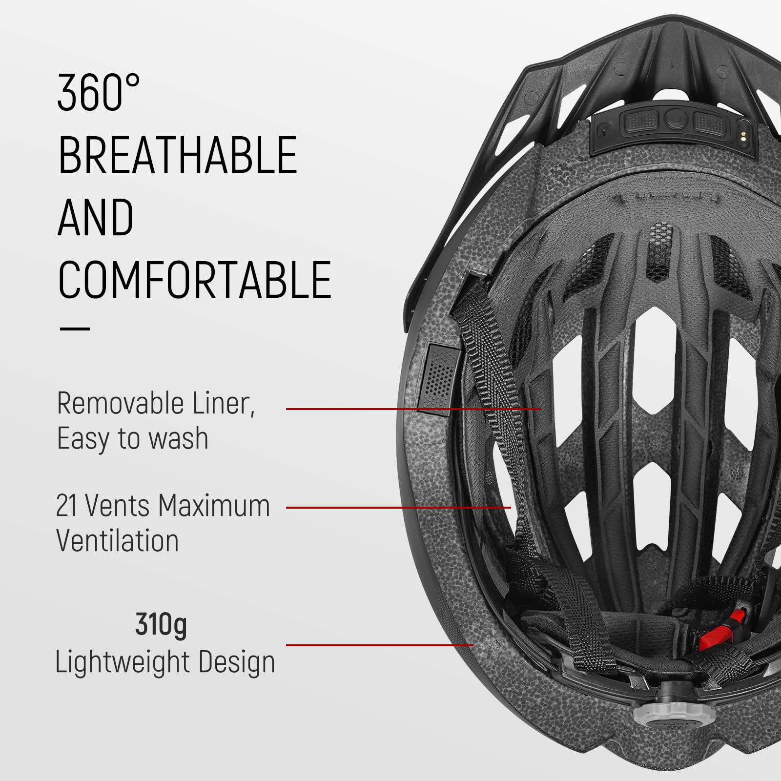 LIVALL MT1 Neo Smart Bluetooth Bike Helmet with Built-in Speakers & Mic - Fall Detection, Turn Signals & Brake Light - Mountain & Road Cycling Helmet for Men & Women - Perfect for Commuting, Urban Riding & Outdoor Adventures