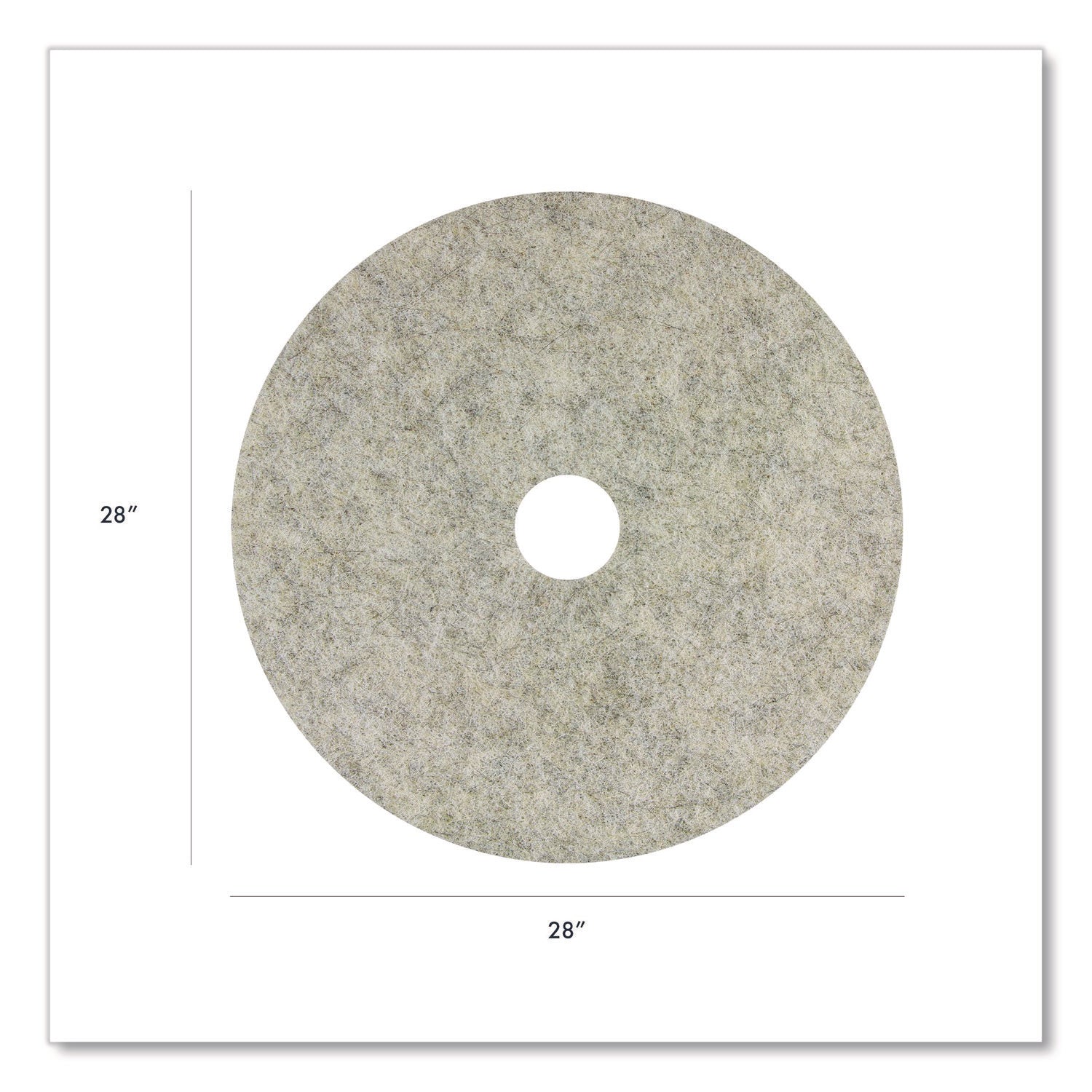 Americo® 28-Inch Gray Burnishing Pads - 5 Pack for Floor Buffing and Polishing - Ideal for Commercial Cleaning, Hardwood, and Concrete Floors