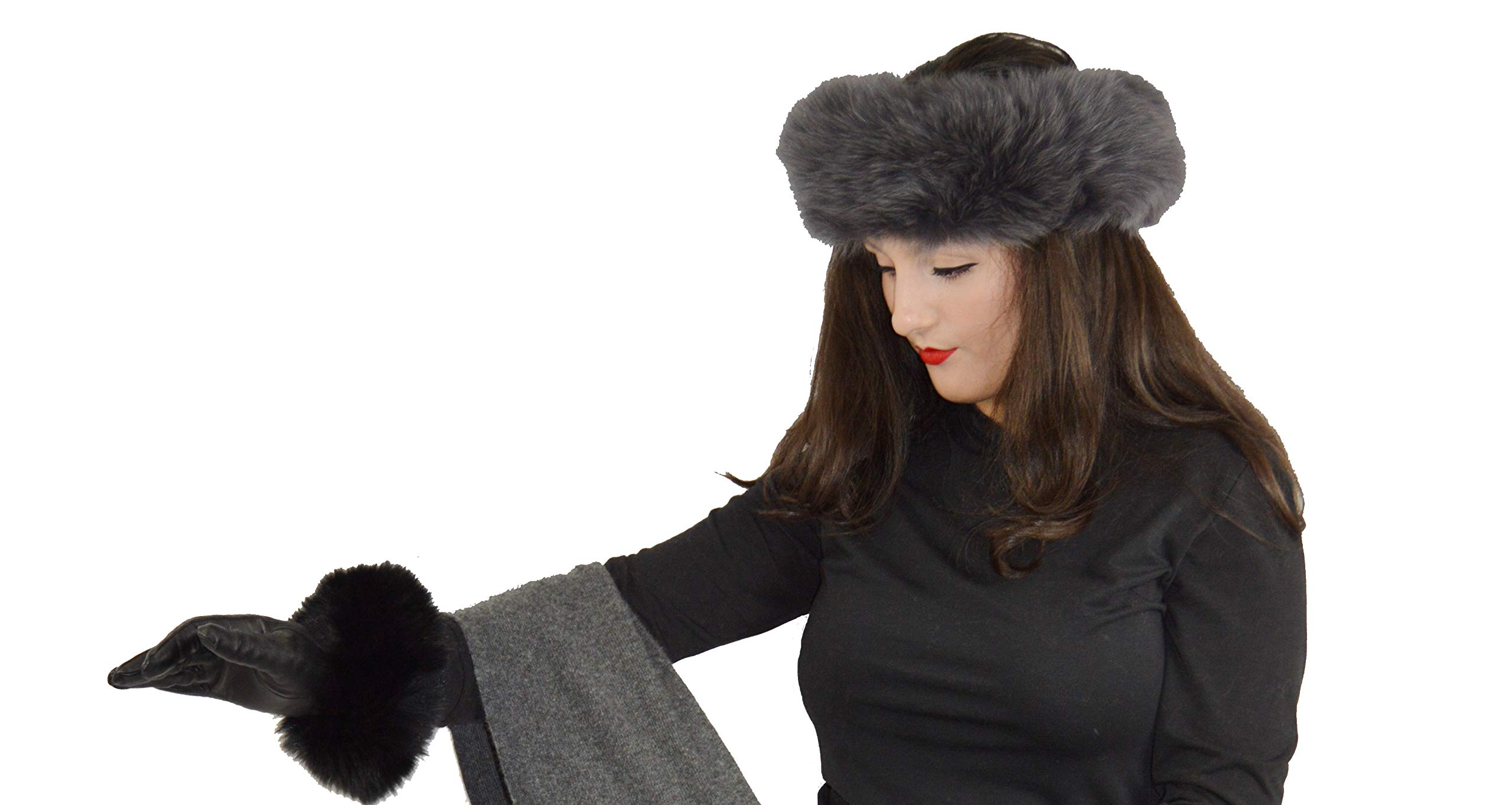 Luxury Fox Fur Headband for Women - Elegant Mink Hair Scarf & Winter Headwear - Perfect for Parties, Weddings, and Cold Weather Fashion
