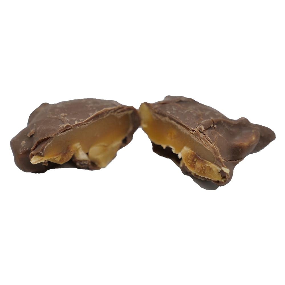 Premium Chocolate Covered Caramel Nut Clusters - 3 Pound Bulk Bag (3lbs) | Gourmet Snacks for Parties, Gifts & Office Treats | Almonds, Cashews & Peanuts in Rich Caramel & Chocolate Coating