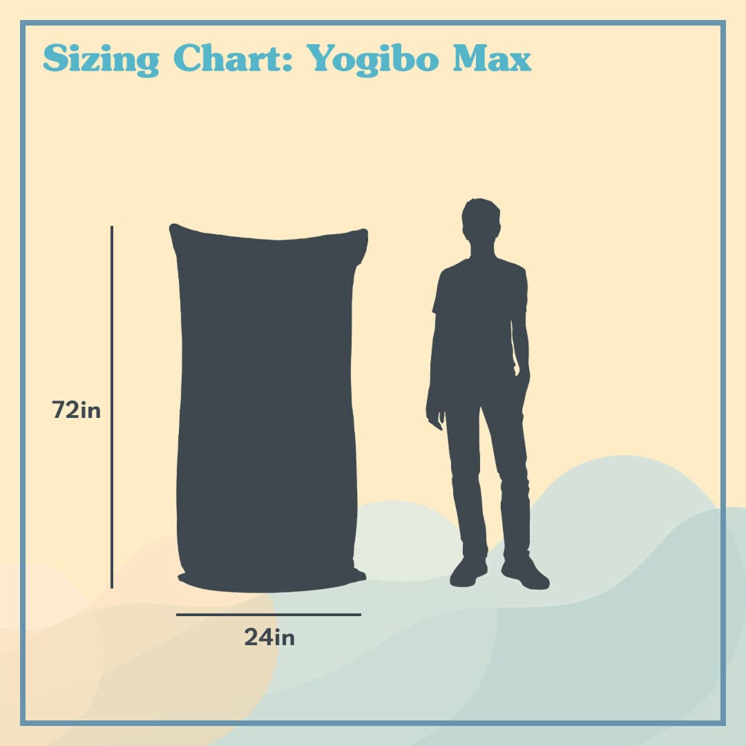 Yogibo Zoola Max Pride Edition - Oversized Outdoor Bean Bag Chair & Lounge Furniture for LGBTQ+ Pride Decor - Perfect for Backyard, Patio, and Pride Celebrations