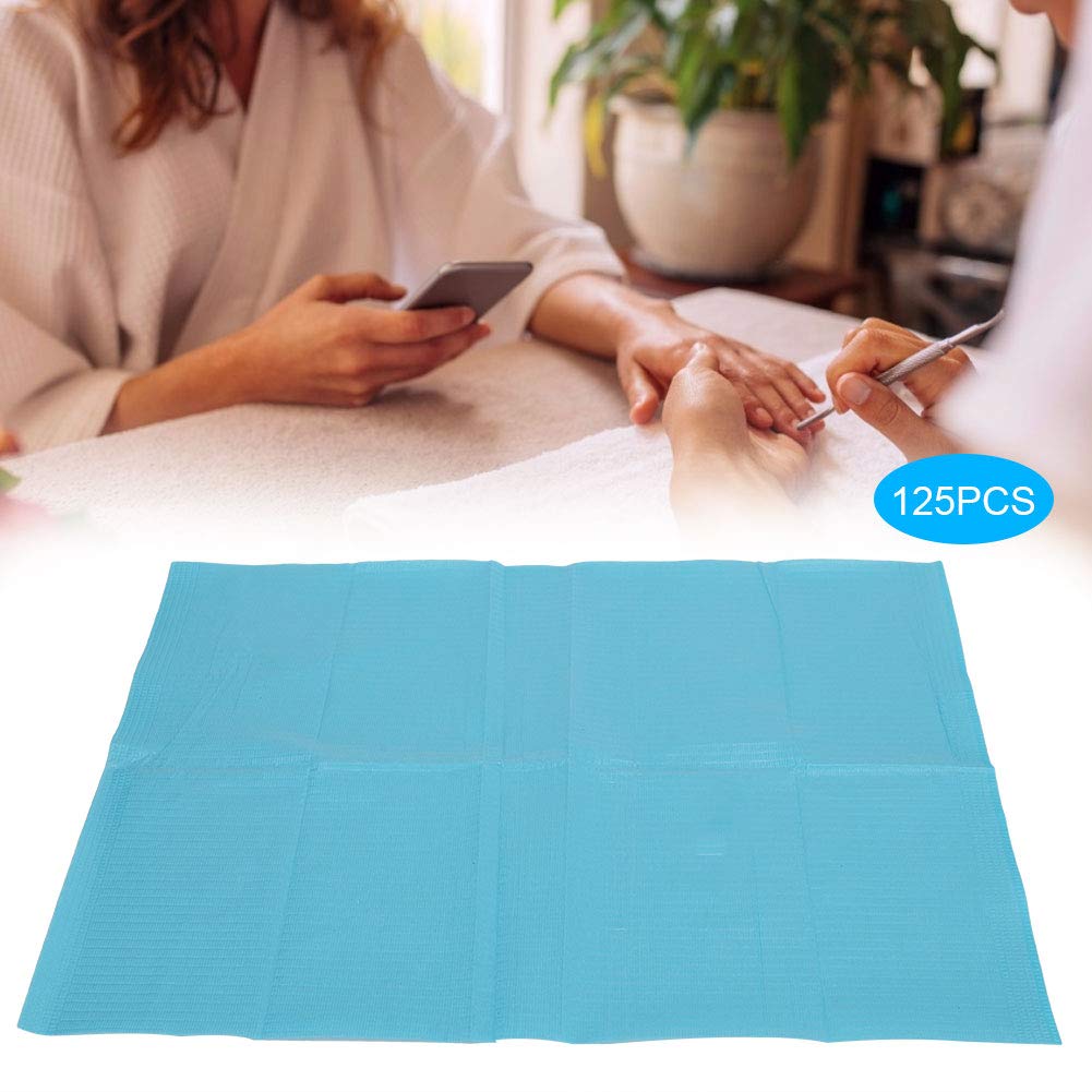 125 Pcs Disposable Waterproof Nail Art Table Mat - DIY Manicure Practice Pad for Salon & Home Use | Nail Care Accessories for Hand Pad Training & Beauty Enhancement