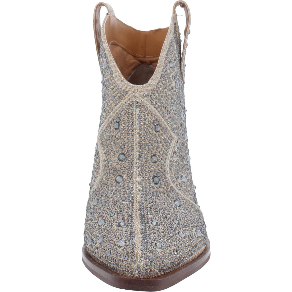 Jessica Simpson Women's Zadie 2 Rhinestone Embellished Pointed Toe Cowboy Boots - Stylish Western Boots for Country Dancing, Concerts & Fashion Outfits