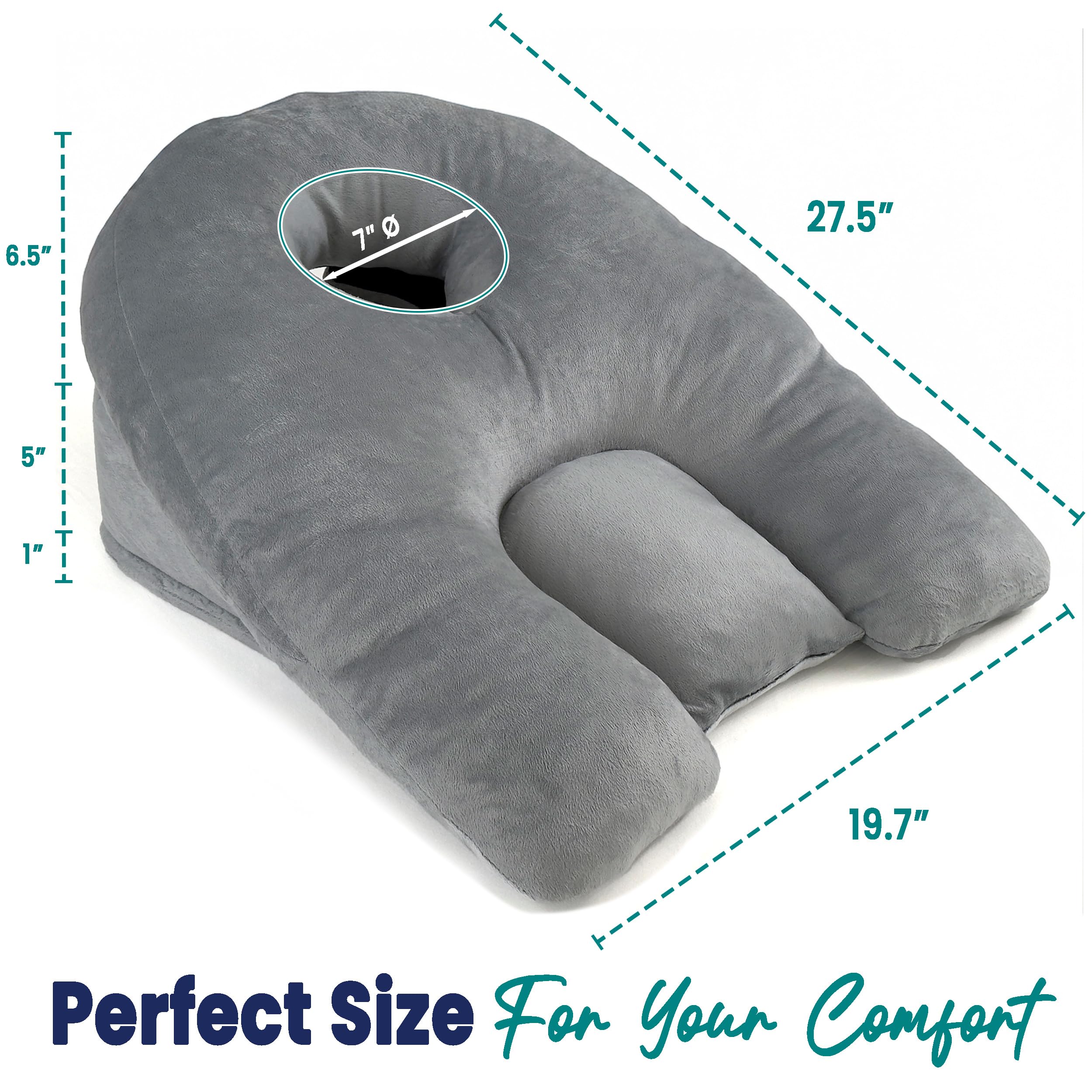 Post-Surgery Adjustable Face Down Pillow for Eye & BBL Recovery - Ergonomic Massage Pillow for Sleeping & Bed Rest - Customizable Firmness & Height - Ideal for Post-Op Care, Home Relaxation & Pain Relief