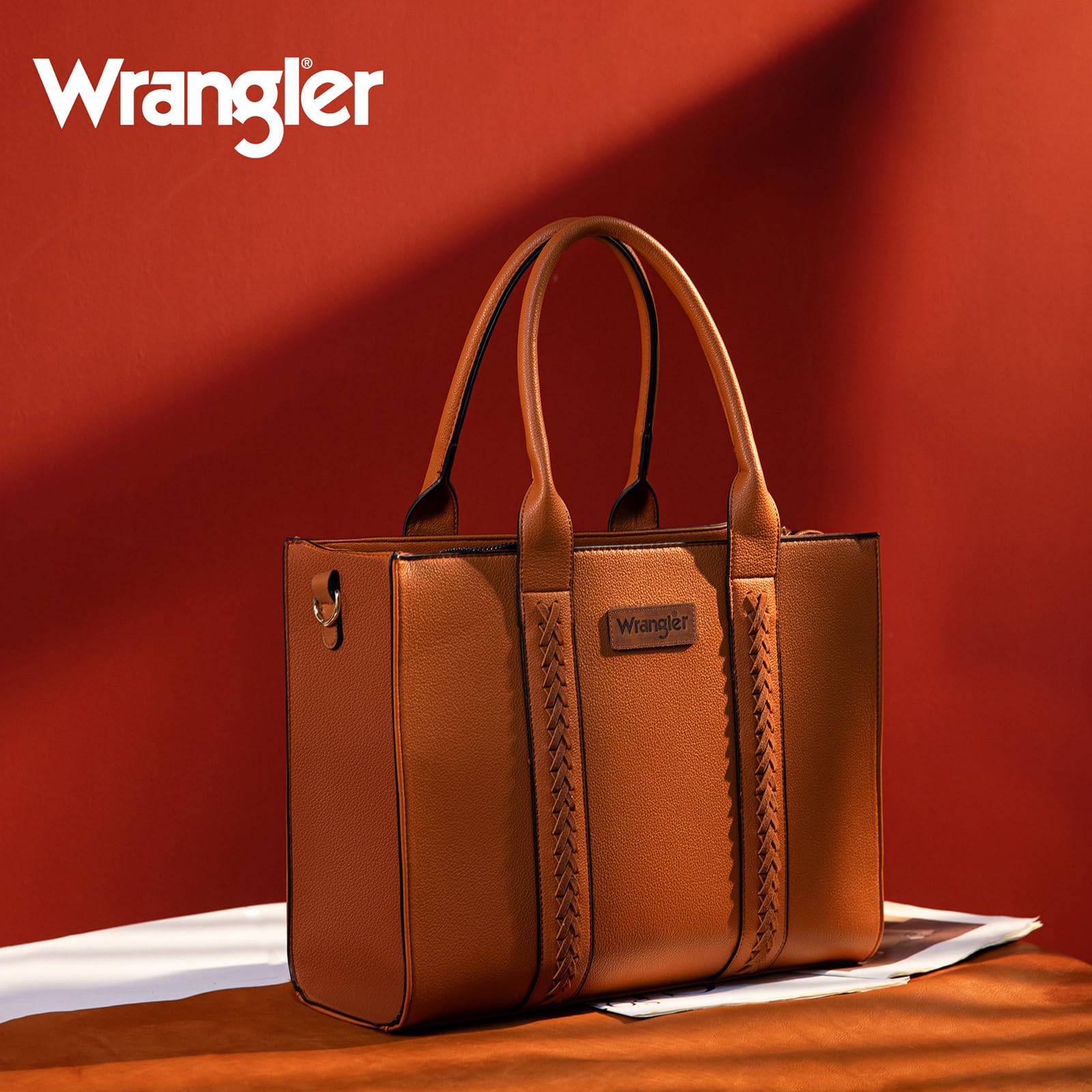 Wrangler Women's 3-Piece Purse Set - Tote Bag & Crossbody Handbag with Adjustable Strap | Fashion Accessories for Work, Travel & Everyday Use