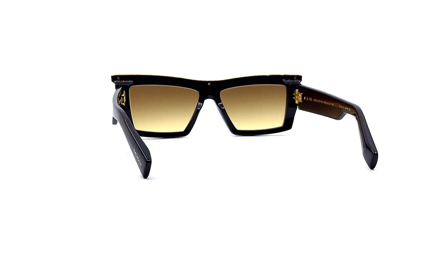 Balmain B VII Sunglasses - Brown & Gold Aviator Style for Men & Women | UV Protection, Luxury Fashion Accessory for Outdoor, Travel & Driving