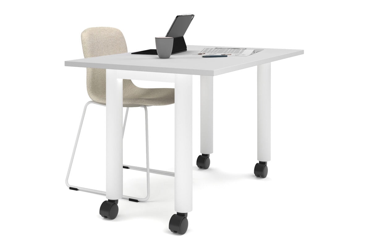 Quadro 80mm Cylinder Leg Mobile Table - 47.2