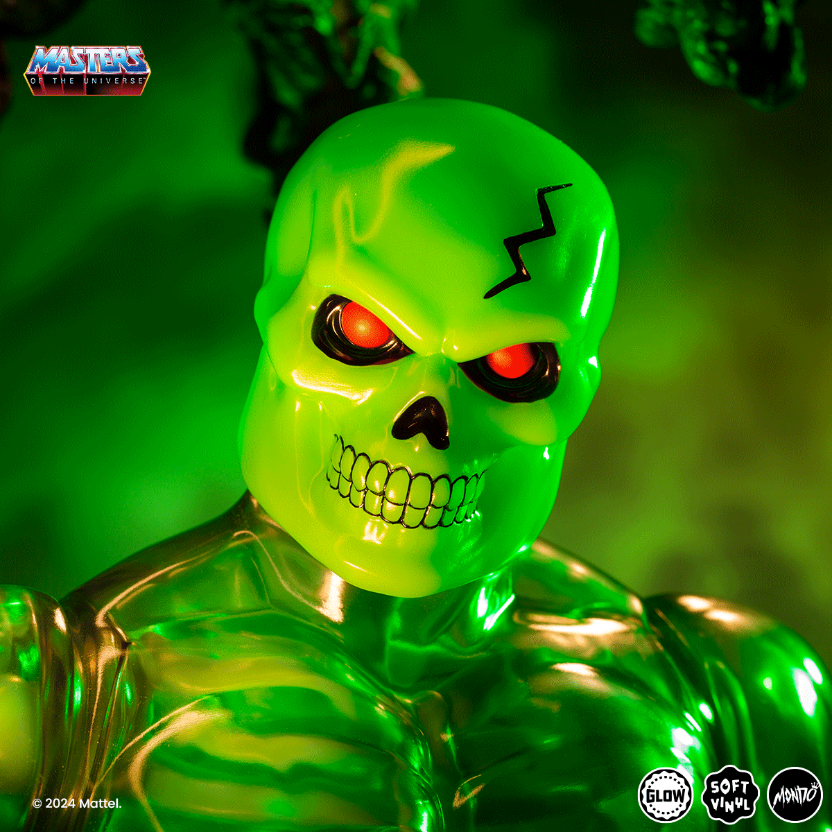 Masters of the Universe Scareglow Soft Vinyl Figure - Necromancer Variant Collectible Toy | Perfect for Display, Gift Giving & He-Man Fans Collection