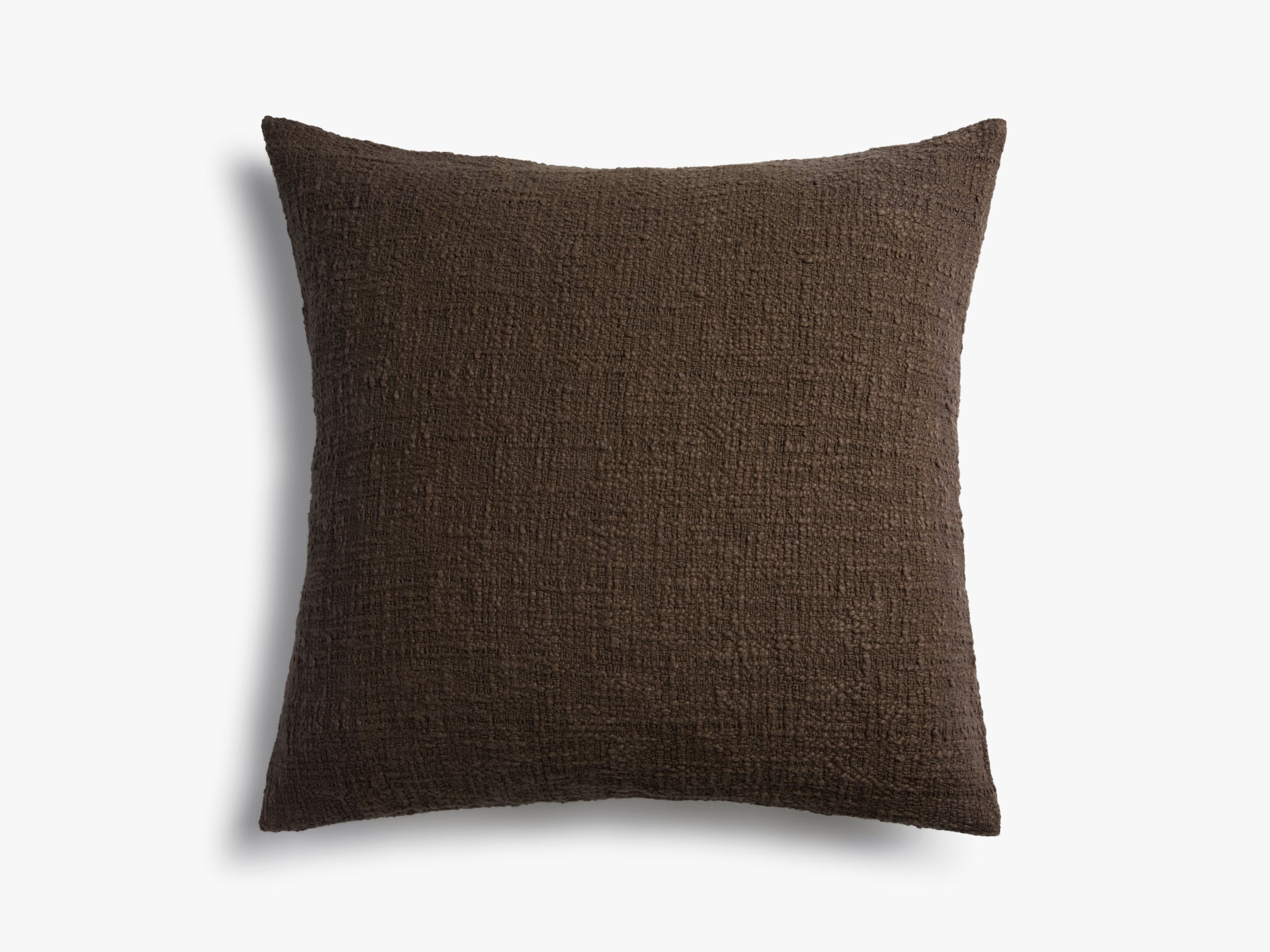 Boucle Pillow Cover (Java) - Soft & Textured Decorative Throw Pillow Case for Sofa, Bed, Living Room - Home Decor & Cozy Accent