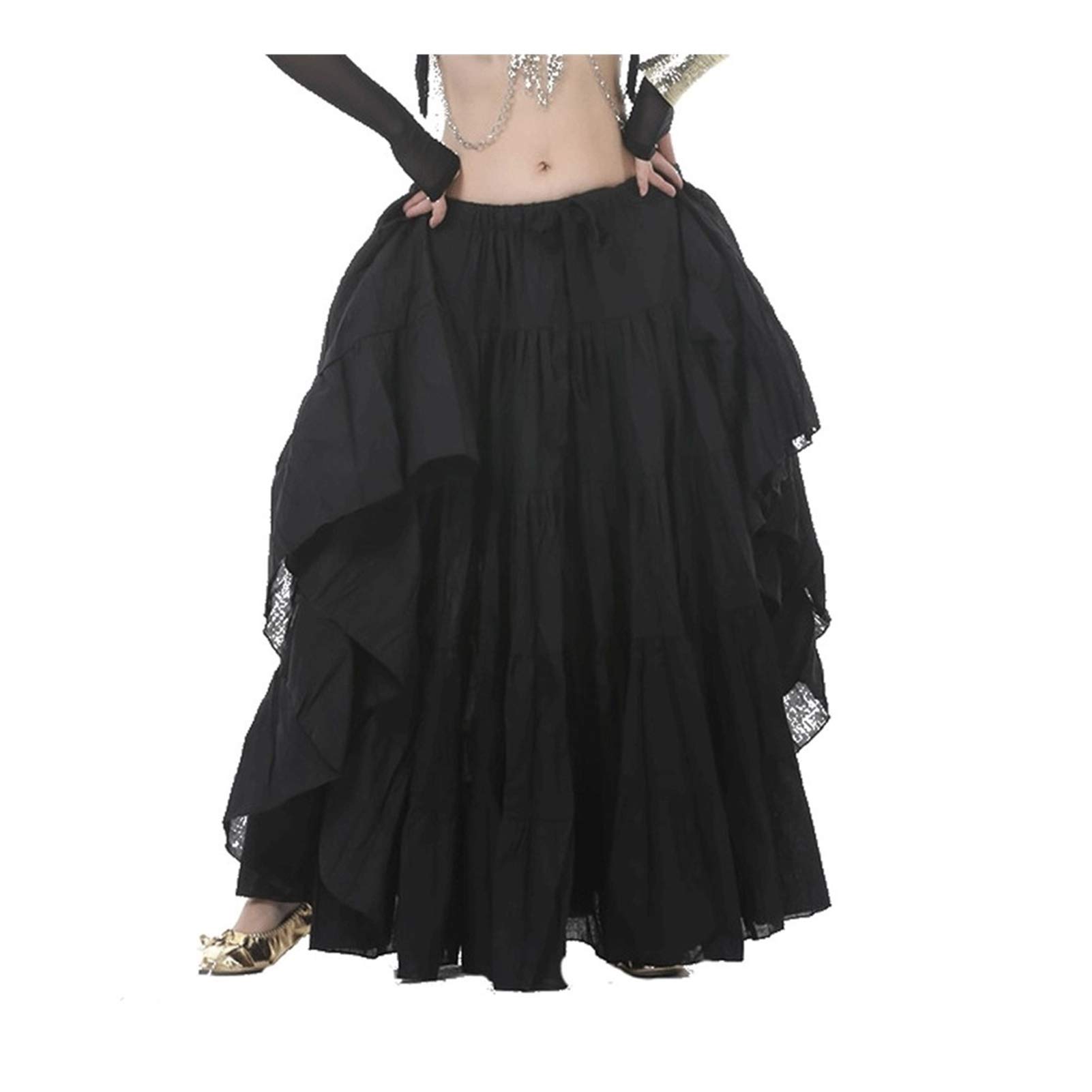 Women's Tribal Dance Skirt - Flowy Tulle Midi Skirt for Belly Dancing & Performance | Perfect for Belly Dancers, Stage Shows & Cultural Events