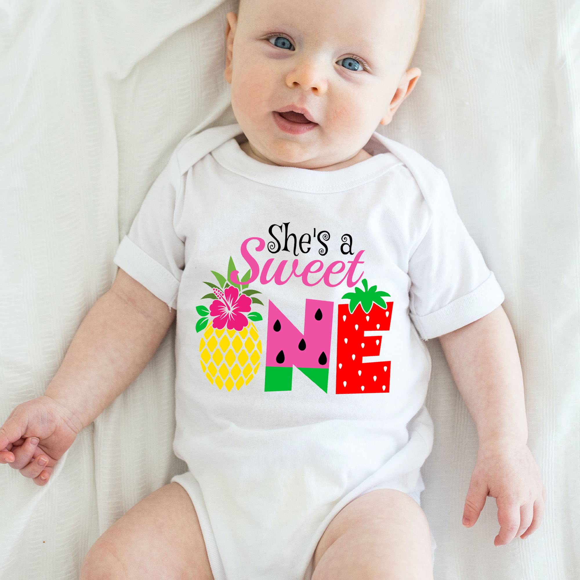 Fruit ONE Birthday Shirt - 1st Birthday Tutti Fruity Outfit for Girls (18 Months) | Sweet Fruit Theme First Birthday Party Dress | Perfect for Photoshoots, Cake Smash & Celebrations