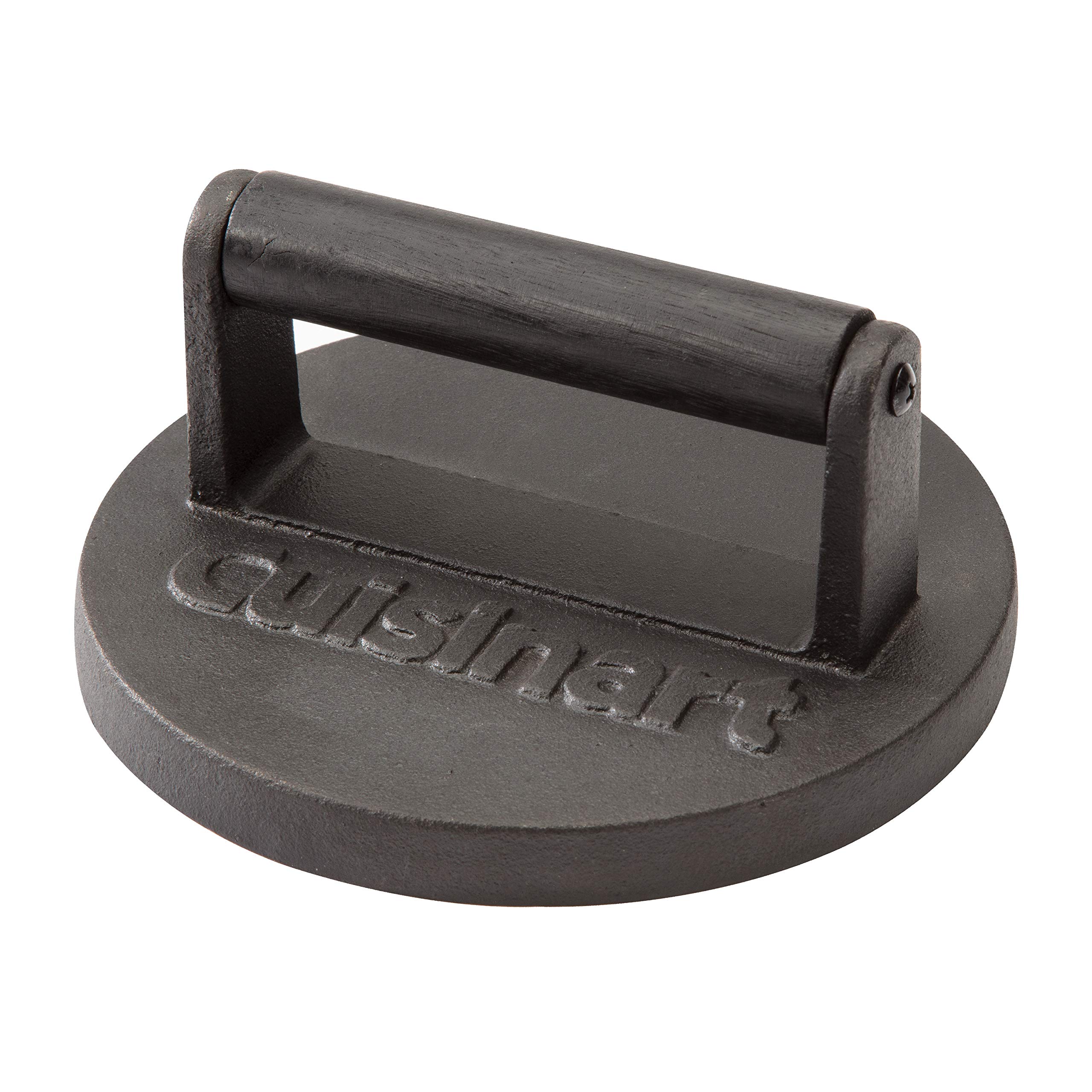 Premium Cuisinart Cast Iron Smashed Burger Press & Grilling Basting Pot Set - Heavy Duty Grill Accessories for Perfect Burgers & BBQ - Ideal for Backyard Cookouts, Tailgating & Outdoor Grilling