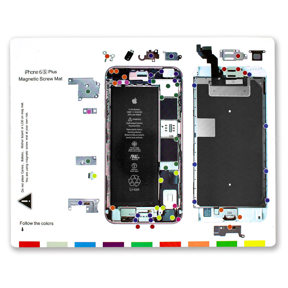 iPhone 6s Plus Magnetic Screw Mat - Anti-Slip Repair Tool Kit for Phone Technicians | Perfect for Smartphone Screen Replacement & DIY Fixing at Home or Workshop