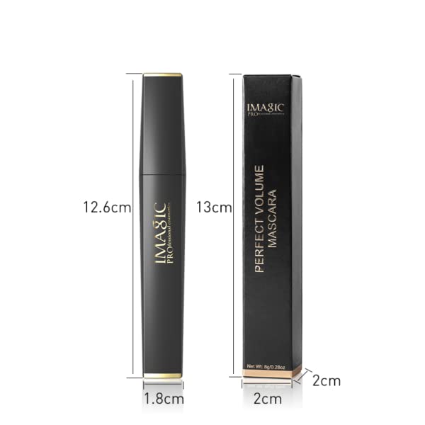 COSLUXE IMAGIC PRO Professional Volume Mascara 8g - Lengthening & Volumizing Waterproof Formula for Dramatic Lashes | Perfect for Daytime Wear & Special Occasions