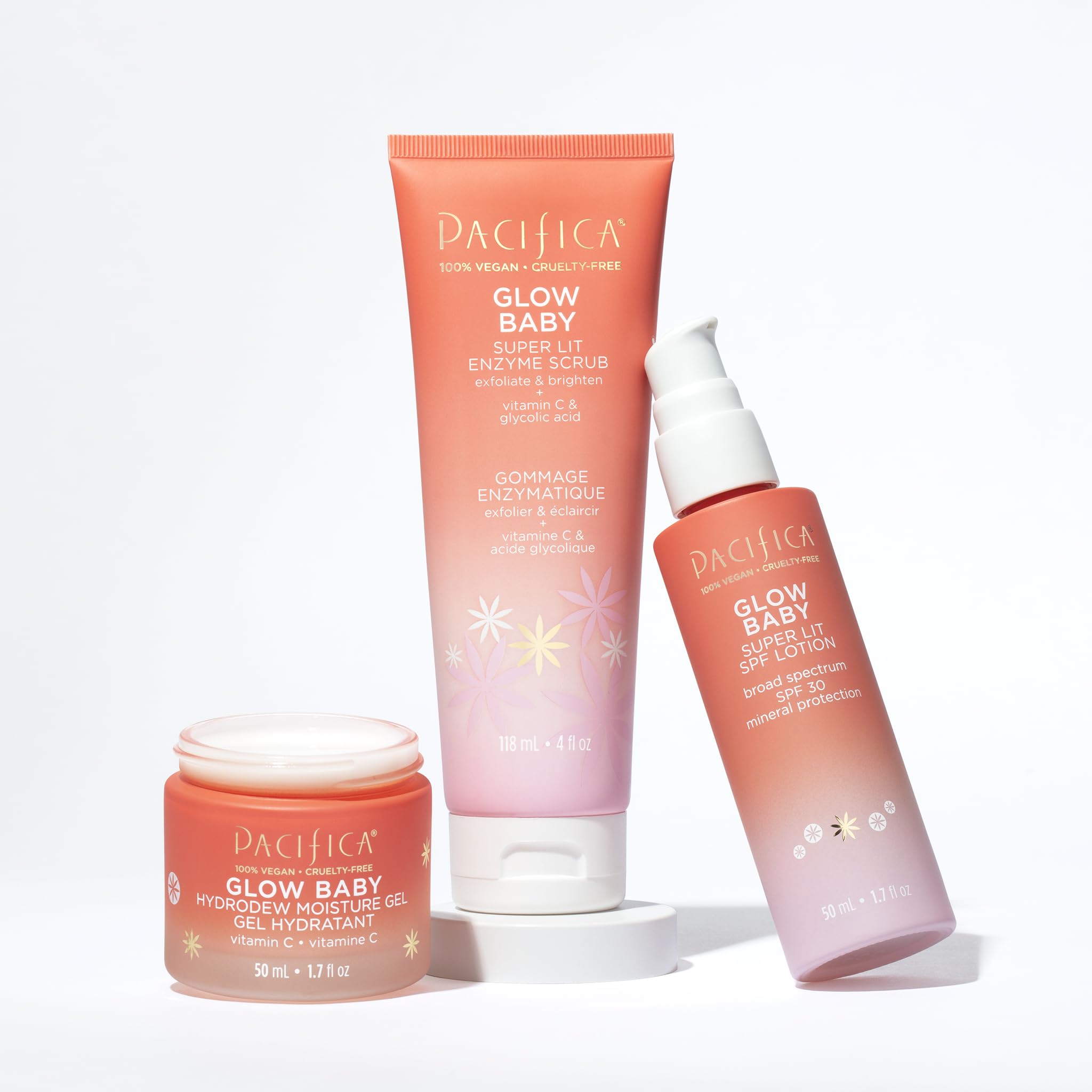 Pacifica Beauty Glow Baby Super Lit SPF 30 Tinted Moisturizer - Broad Spectrum Mineral Sunscreen with Zinc Oxide for UVA/UVB Protection - Vegan Face Lotion for Daily Skincare - 1.7 fl oz (1 Count) | Perfect for Beach Days, Outdoor Activities & Everyday Sun Protection