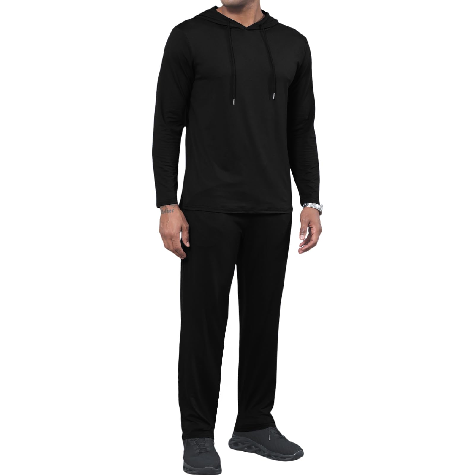 Uni Clau Men's 2 Piece Tracksuit Set - Hoodie & Joggers for Running, Gym, Workout & Casual Wear | Athletic Sweatsuit for Men | Comfortable Sportswear for Jogging, Training & Lounge