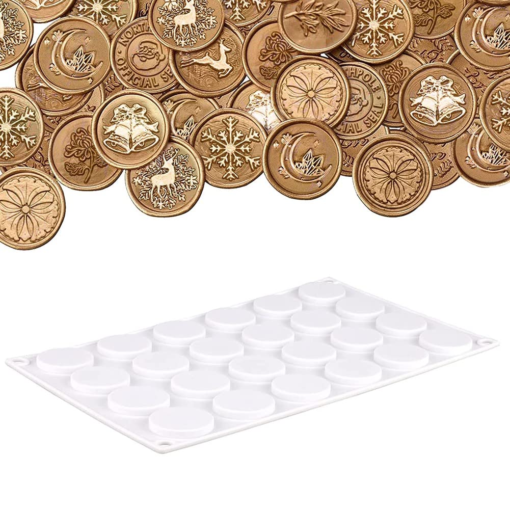 DOSIA Silicone Wax Stamp Pad - 24-Pore Wax Seal Kit with Removable Adhesive Points for DIY Wax Sealing | Perfect for Wedding Invitations, Greeting Cards, Scrapbooking & Craft Projects