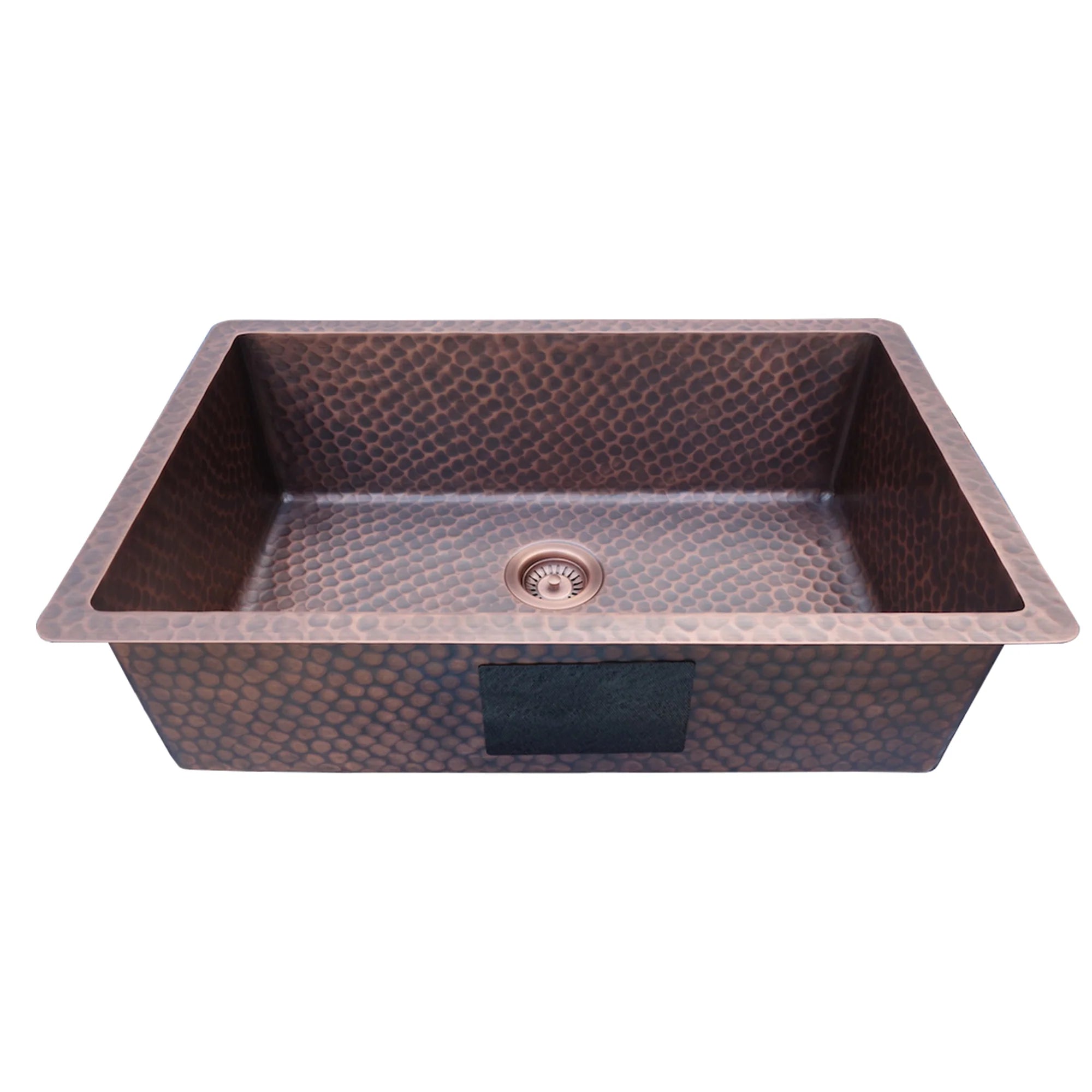 Custom Copper Undermount Kitchen Sink - Single Bowl Handcrafted Farmhouse Style - Perfect for Modern & Rustic Kitchens, Restaurants & Outdoor Cooking Areas