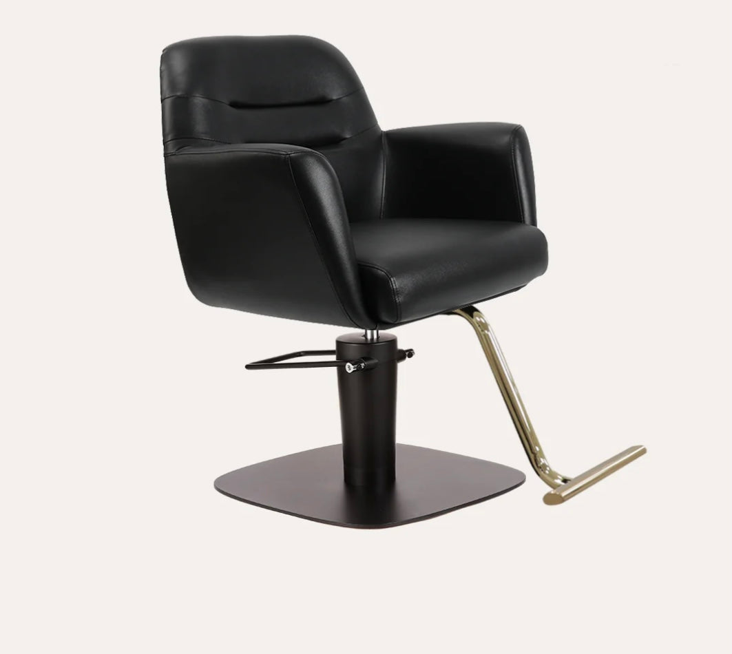 Premium Gemma Salon Chair - Hydraulic Adjustable Styling Chair for Hairdressers & Barbers - Perfect for Salons, Spas & Home Use