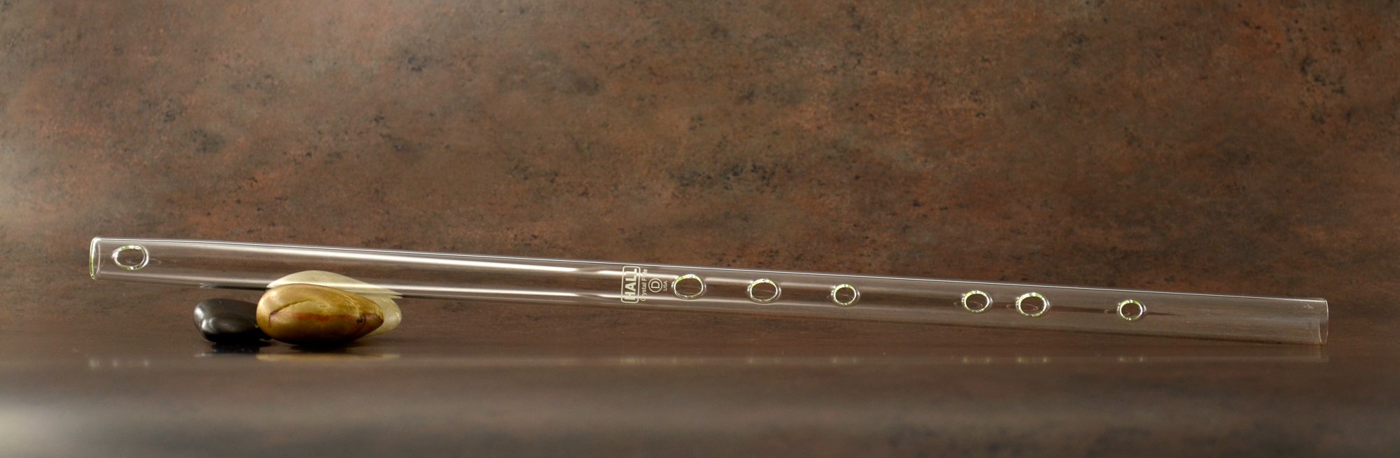 Hall Crystal Flute 12299 - Professional D Key Clear Glass Inline Flute - Perfect for Classical Performances, Wedding Ceremonies & Music Enthusiasts