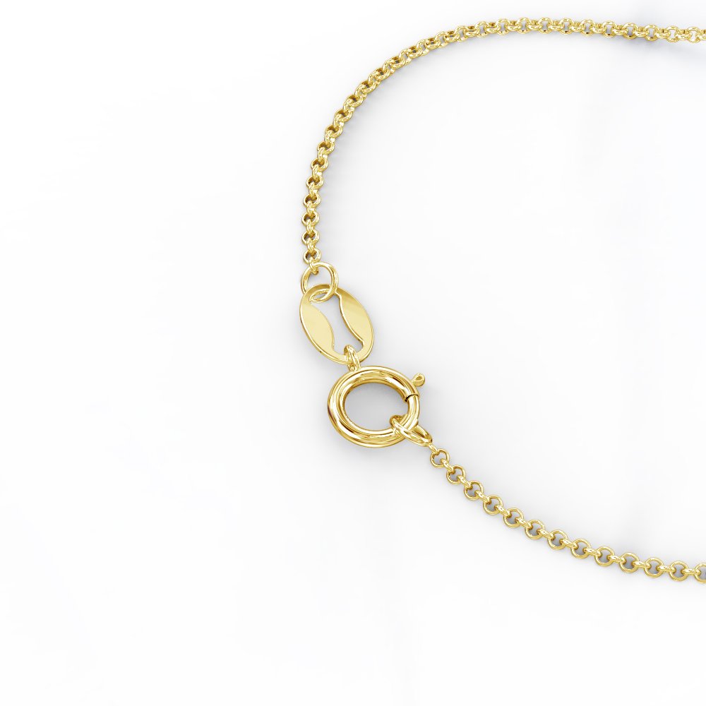 TSD 10K Yellow Gold Initial Disc Cutout Pendant Necklace by JEWLR - Personalized Name Jewelry for Women, Perfect Gift for Birthday, Anniversary & Valentine's Day