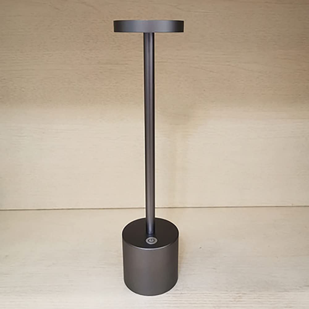 WENMENGWF Rechargeable LED Table Lamp - Touch Sensor, Cordless, Art Deco Design for Home Office, Bedroom, Restaurant & Bar | Perfect for Reading, Working & Ambient Lighting
