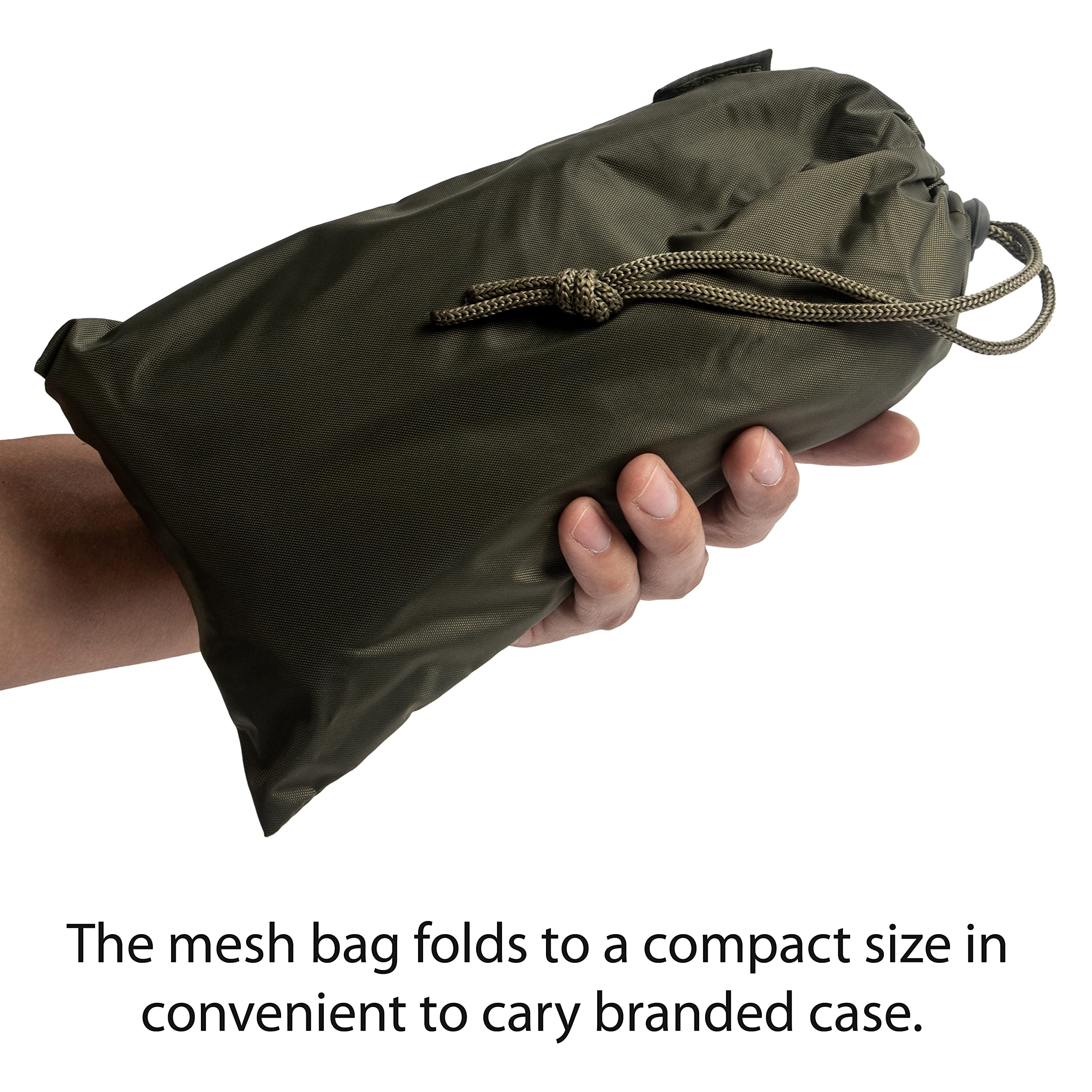 Durable Mesh Harvest Bag for Fruit Picking, Vegetable Gathering & Mushroom Hunting - Reusable Khaki Garden Bag with Pocket for Apples, Berries, Morels - Perfect for Farmers Market, Beach Trips & Outdoor Adventures