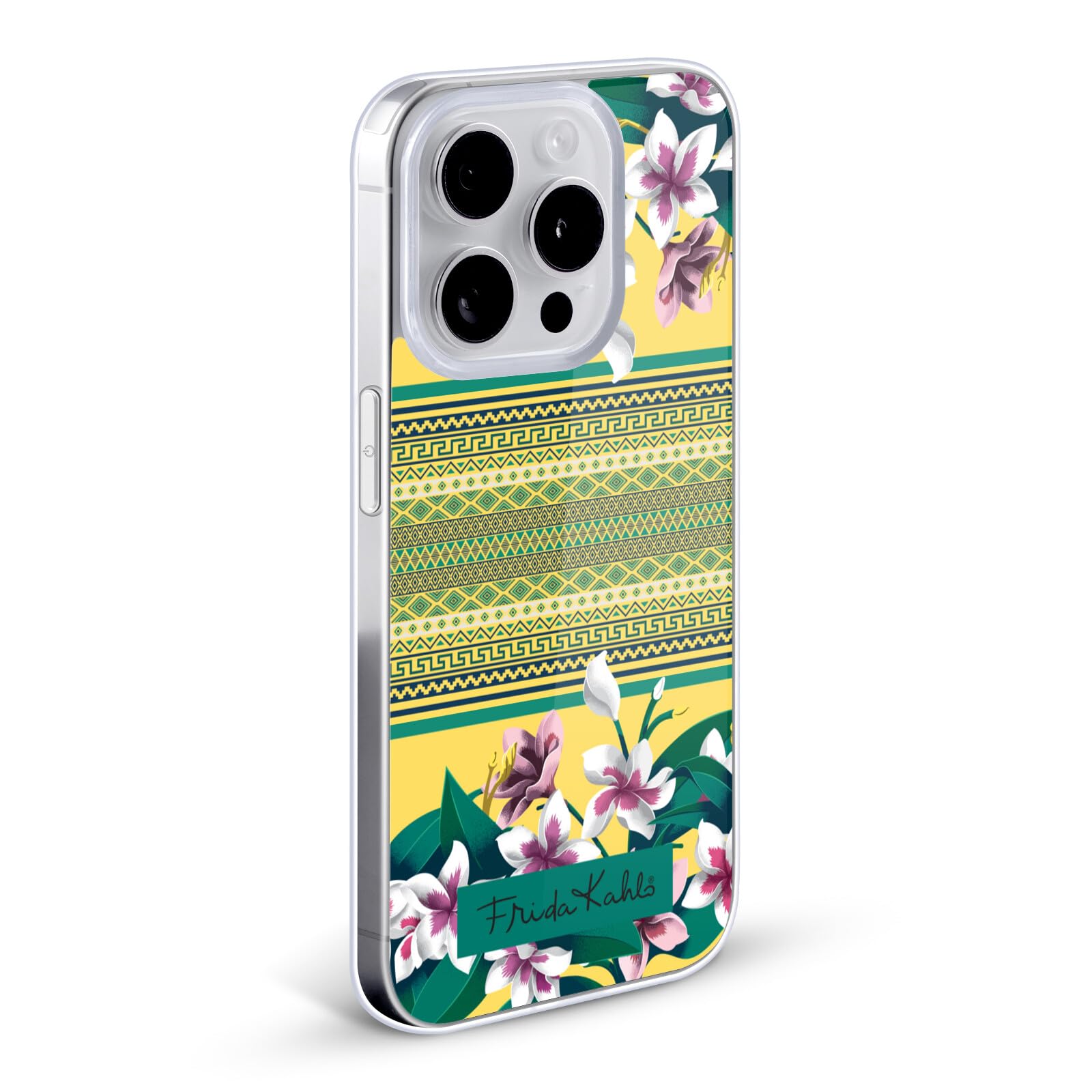 Official Frida Kahlo Tribal Plumeria Flowers Soft Gel Case for Apple iPhone 11 - Durable Protective Phone Cover with Artistic Design, Perfect for Everyday Use and Gift Giving