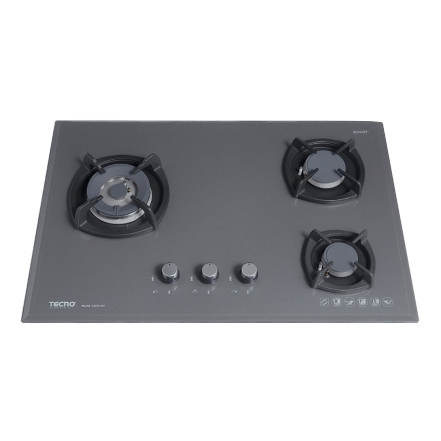 75cm 3 Burner Gas Hob with Free Basic Installation - Premium Stainless Steel Cooktop for Home Kitchen | Perfect for Apartments, RVs & Outdoor Cooking