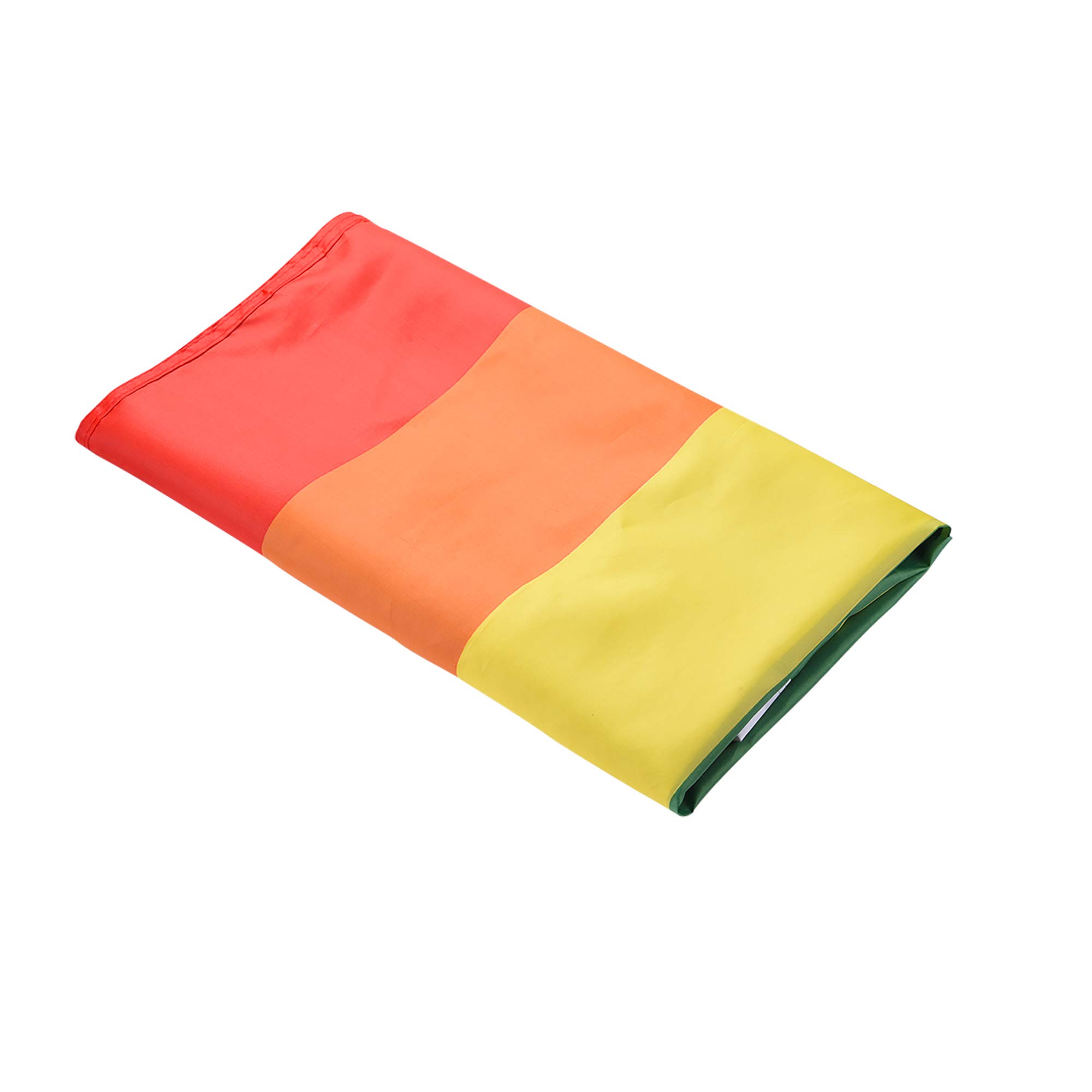 5x3 Ft Rainbow Pride Flag - LGBT Gay Lesbian Bisexual Transgender Banner with Brass Grommets - Durable Polyester Fabric - 10 Pack for Parades, Parties & Home Decor