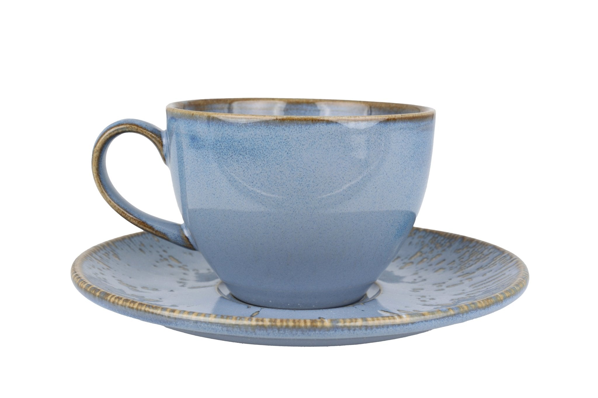 Premium Sky Snell Tea Cup and Saucer Set - 230cc Porcelain Tea Cups (Set of 6) - Perfect for Afternoon Tea, Gifts, and Elegant Dining