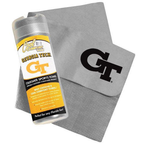 NCAA Georgia Tech Yellow Jackets PVA Cooling Towel - Lightweight, Quick-Dry, Perfect for Sports, Gym, and Outdoor Activities