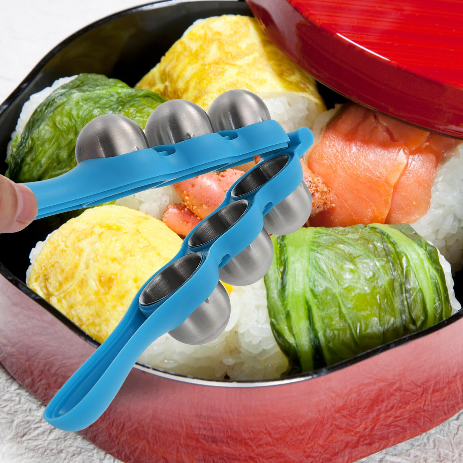 Premium Rice Ball Mold & Sushi Maker Kit - DIY Onigiri & Sushi Roller Shaper Tool for Home & Restaurant Use - Perfect for Bento Boxes, Parties & Japanese Cuisine
