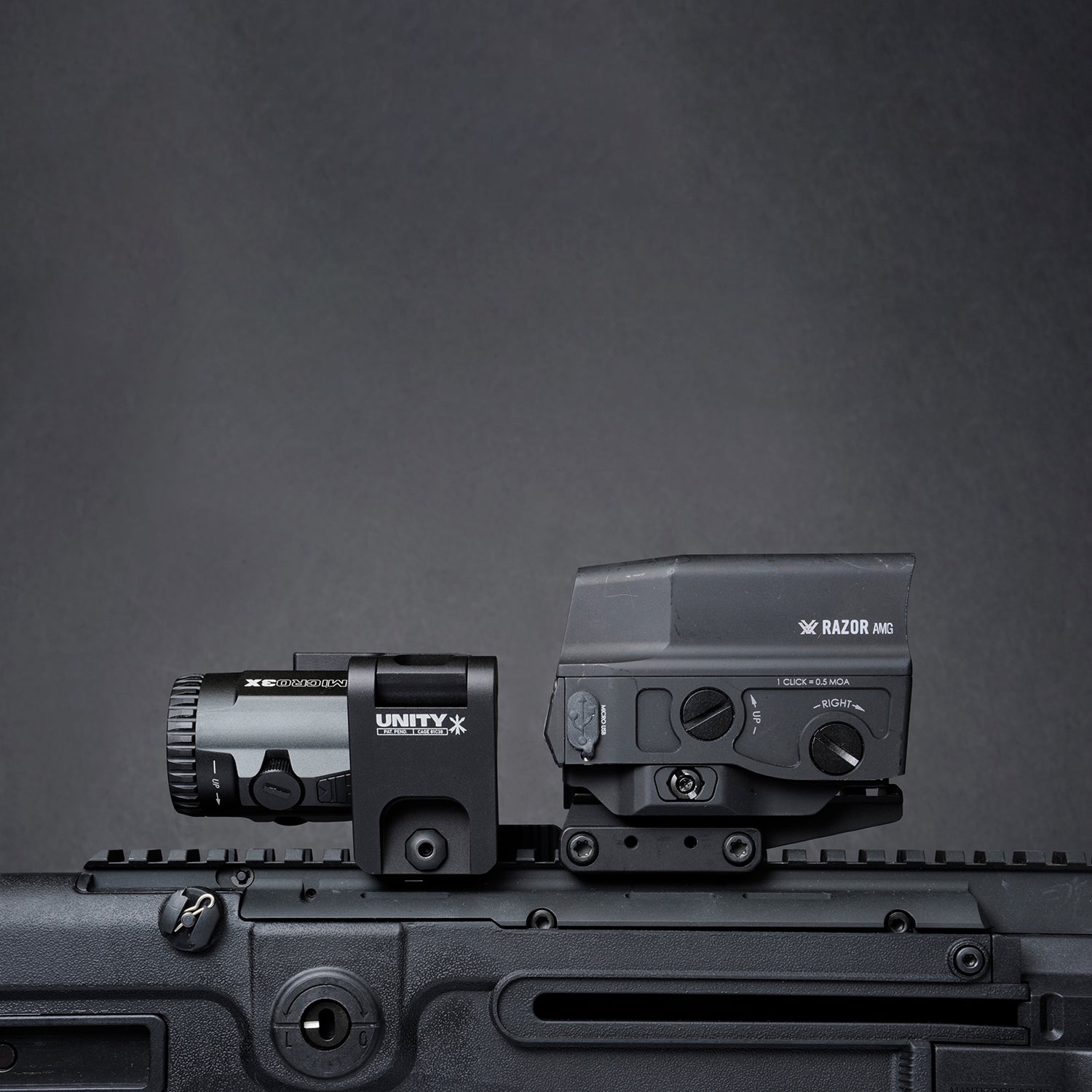 Unity Tactical FAST FTC OMNI Magnifier Mount - Made in USA - Compatible with Red Dot Sights for AR-15 & Rifle Optics - Perfect for Tactical Shooting & Hunting
