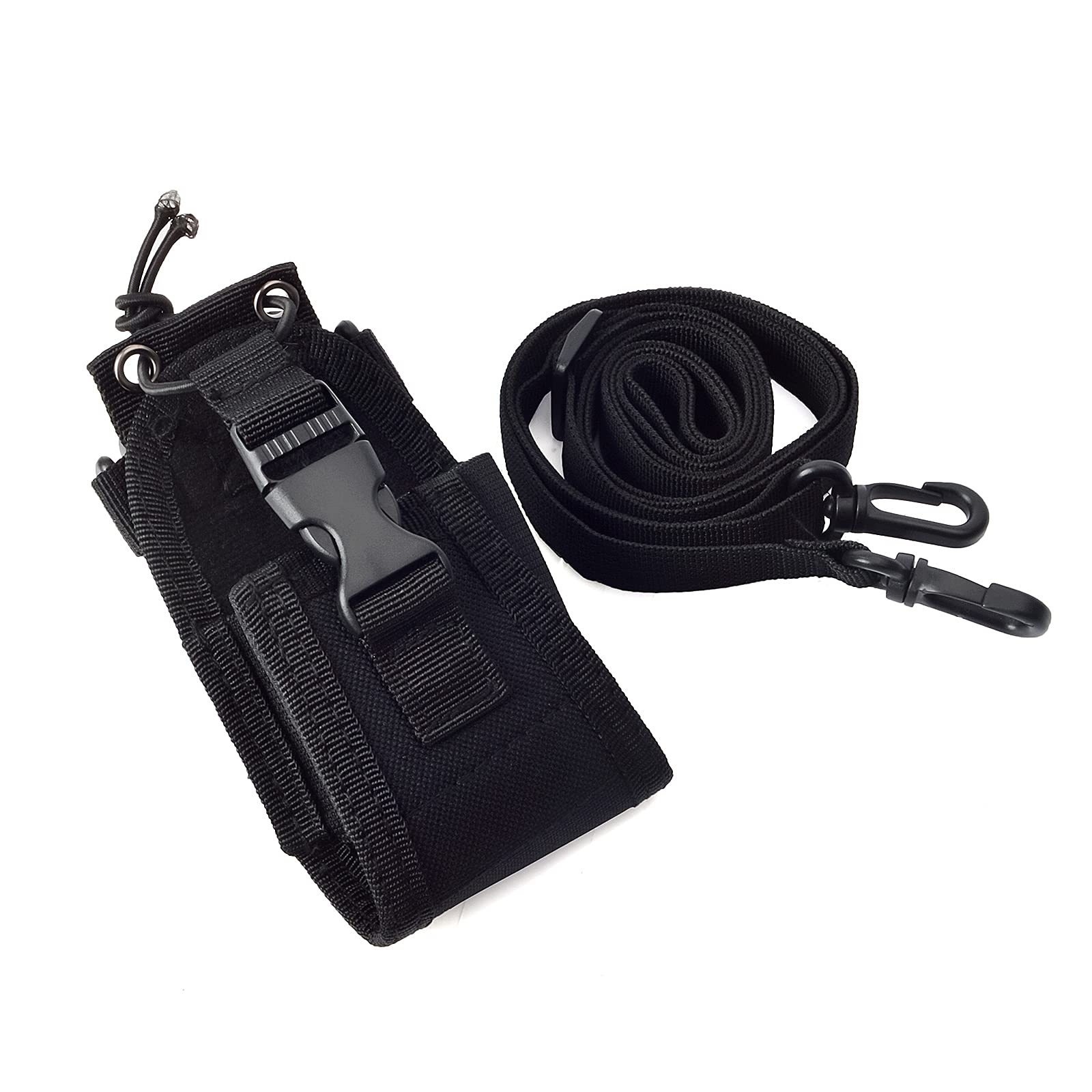 Durable Universal Walkie-Talkie Holster Case - Nylon Pouch Bag with Adjustable Sling for Baofeng, Kenwood, Yaesu, Motorola & Midland Two-Way Radios - Perfect for Outdoor Adventures, Construction Sites & Emergency Preparedness