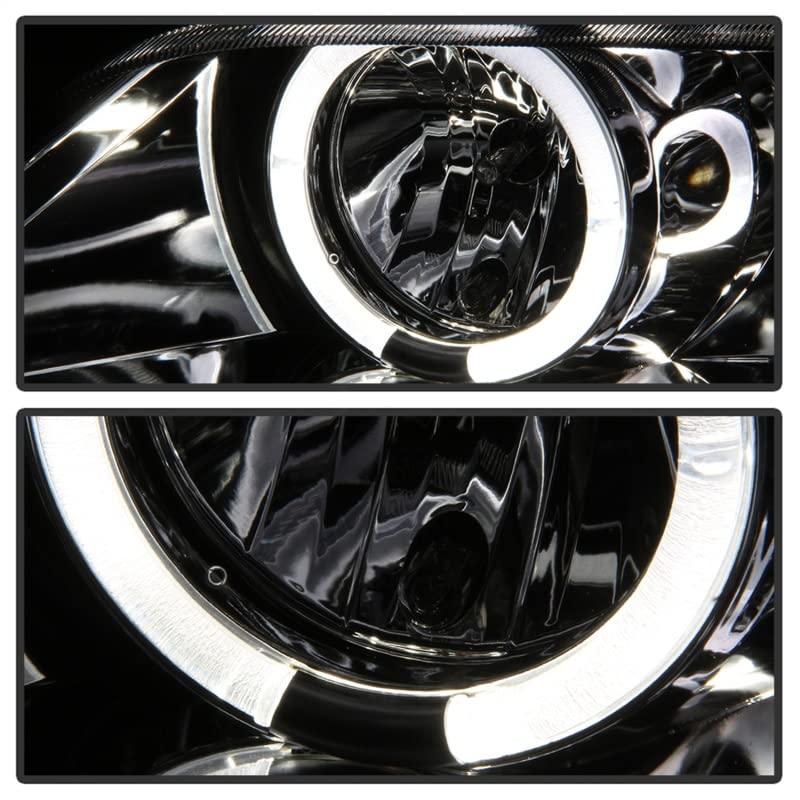 Spyder Auto 5009098 LED Halo Projector Headlights - Chrome/Clear - High Performance Car Lighting for Night Driving & Off-Road Adventures