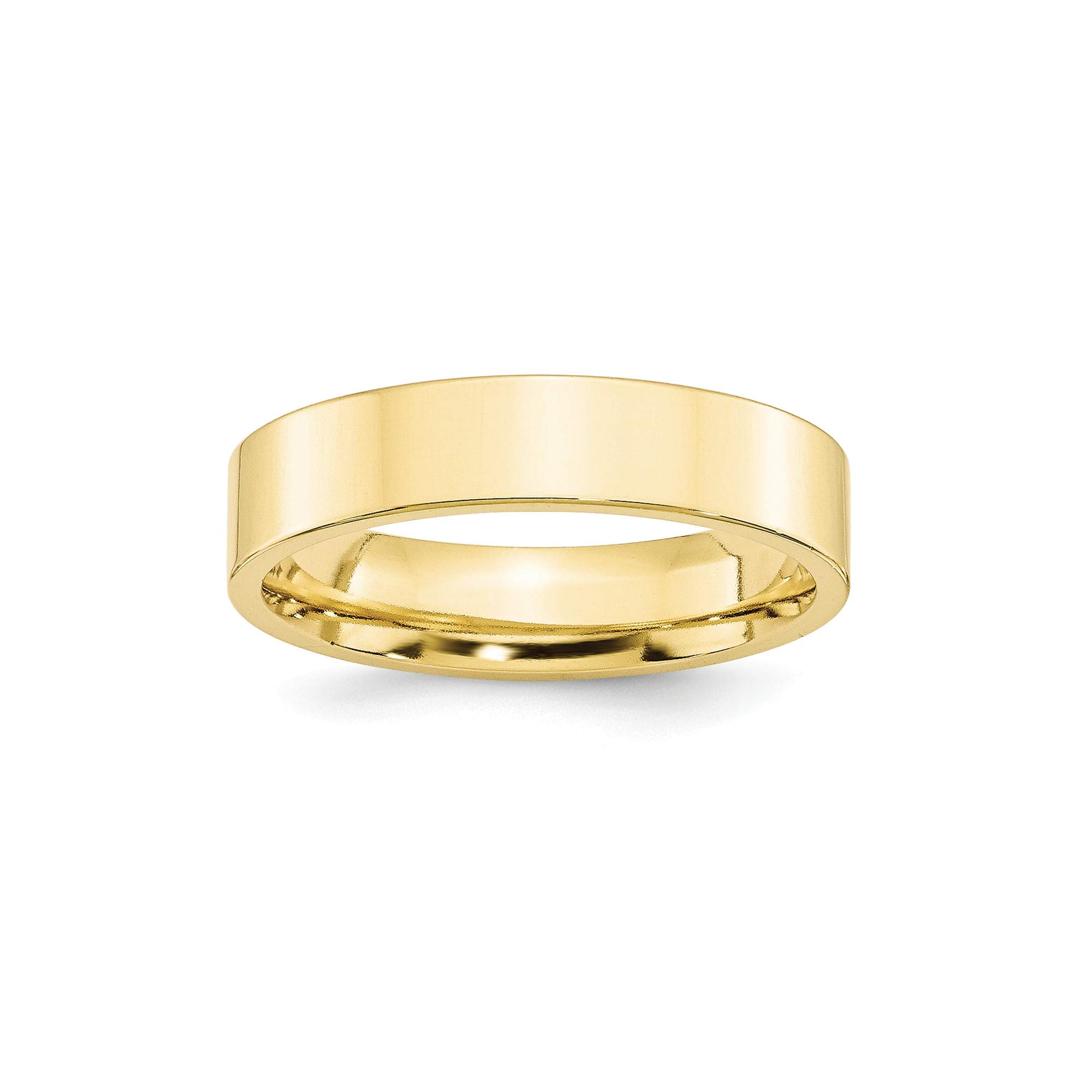 10K Yellow Gold 5mm Comfort Fit Band Ring for Men - Size 11.5, Wedding & Anniversary Gift