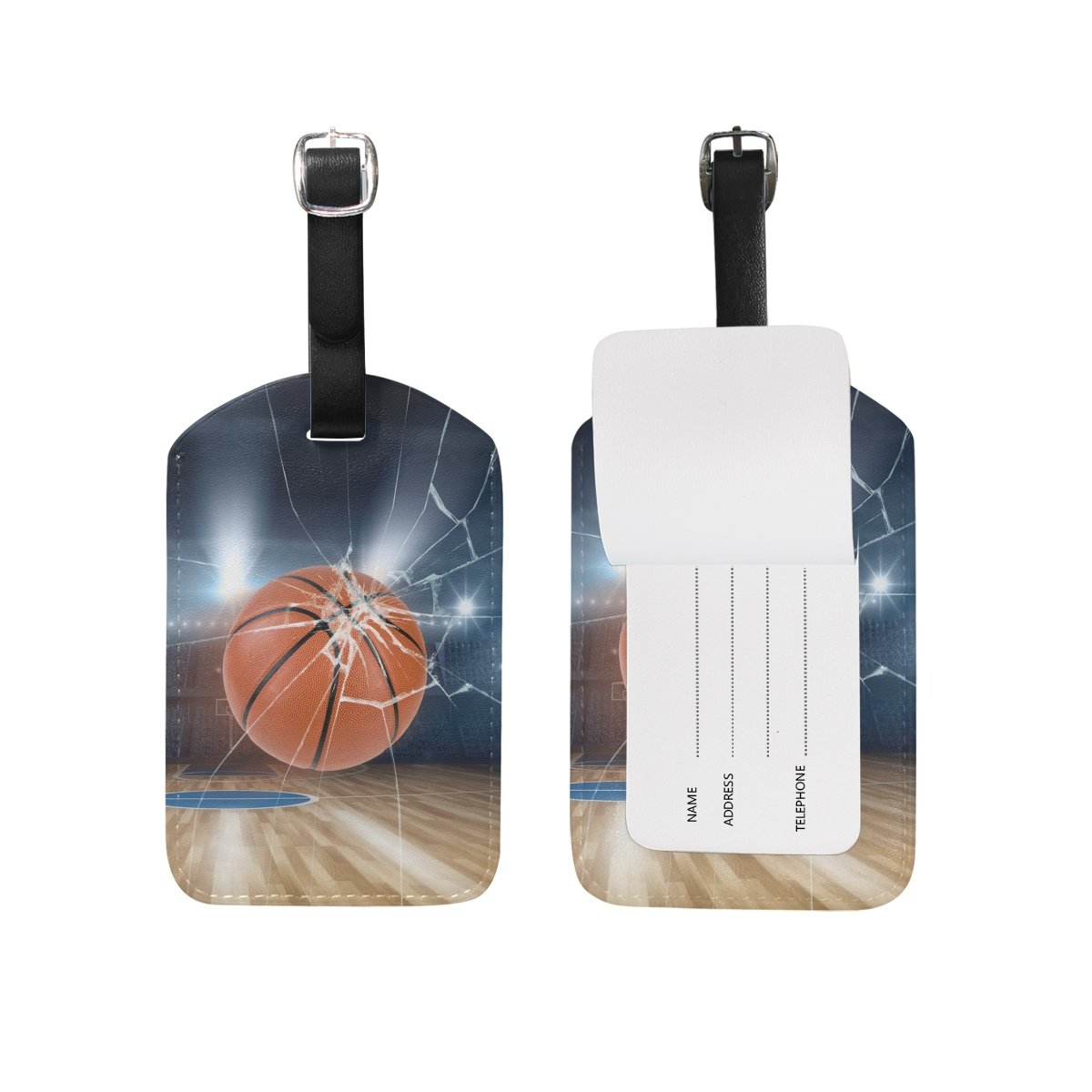 ZOEO 3D Basketable Luggage Tags - 2-Pack Durable Suitcase ID Tags for Men & Boys | Perfect for Travel, Airports & Baggage Identification