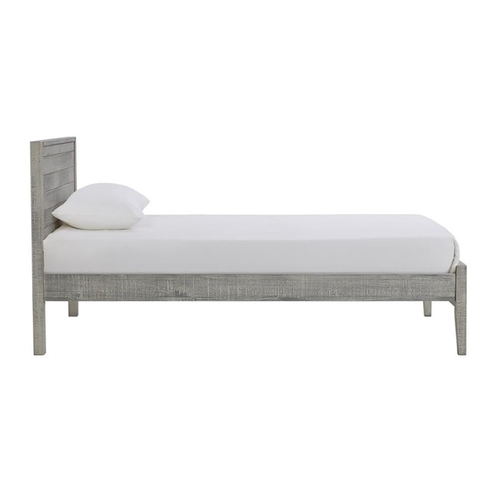 Alaterre Windsor 3-Piece Twin Bedroom Set with Panel Bed & 2 Nightstands - Driftwood Gray - Perfect for Kids' Rooms, Guest Bedrooms & Small Spaces