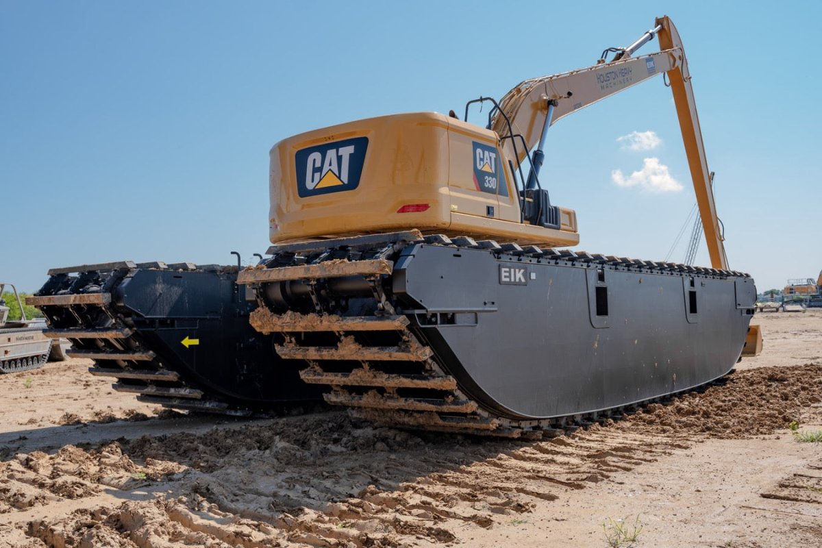 2019 Caterpillar Long Reach Pontoon Excavator - 3505 Hours | Heavy Duty Marine Construction Equipment for Dredging, Piling & Waterfront Projects