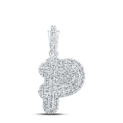 10K Gold Diamond Initial 