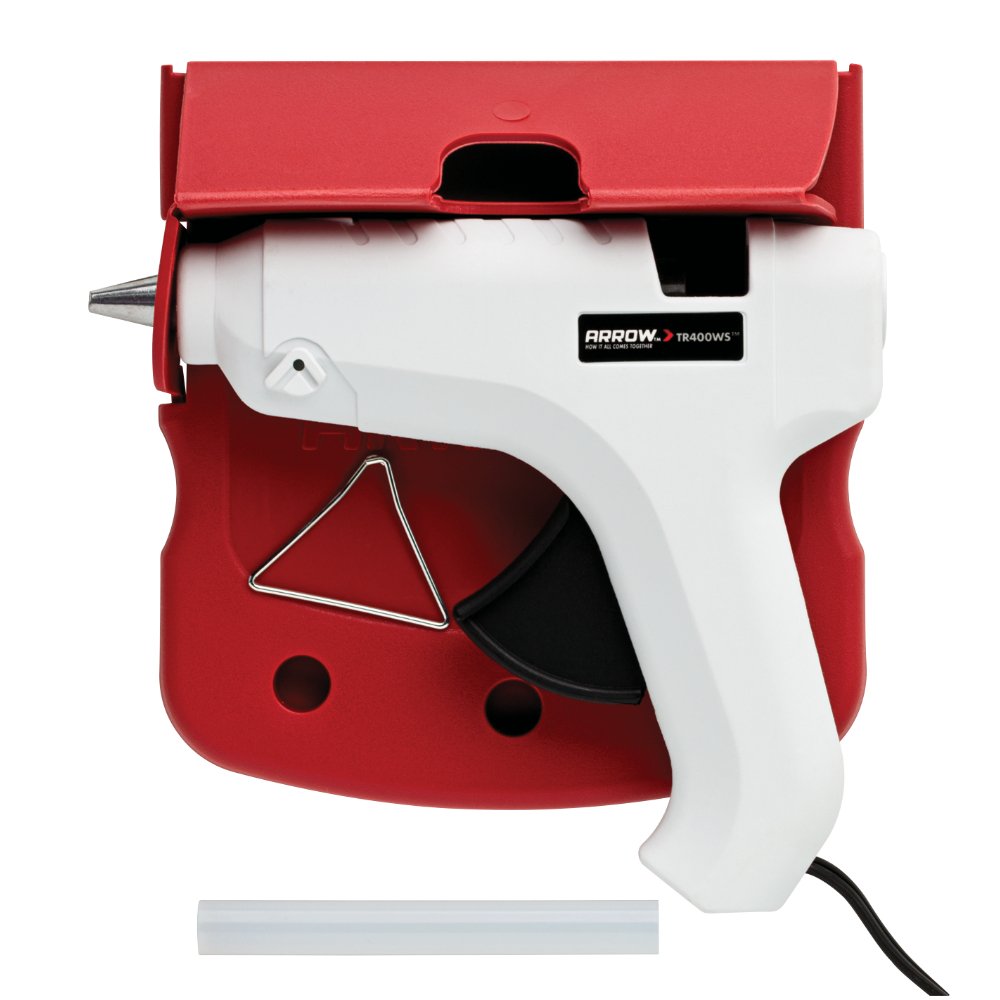 ARROW TR400WS Professional Hot Melt Glue Gun Kit with 30 Glue Sticks - High Temperature Corded Glue Gun for DIY, Crafts, Woodworking & Home Repairs - Perfect for Arts & Crafts, Scrapbooking, and Household Fixes