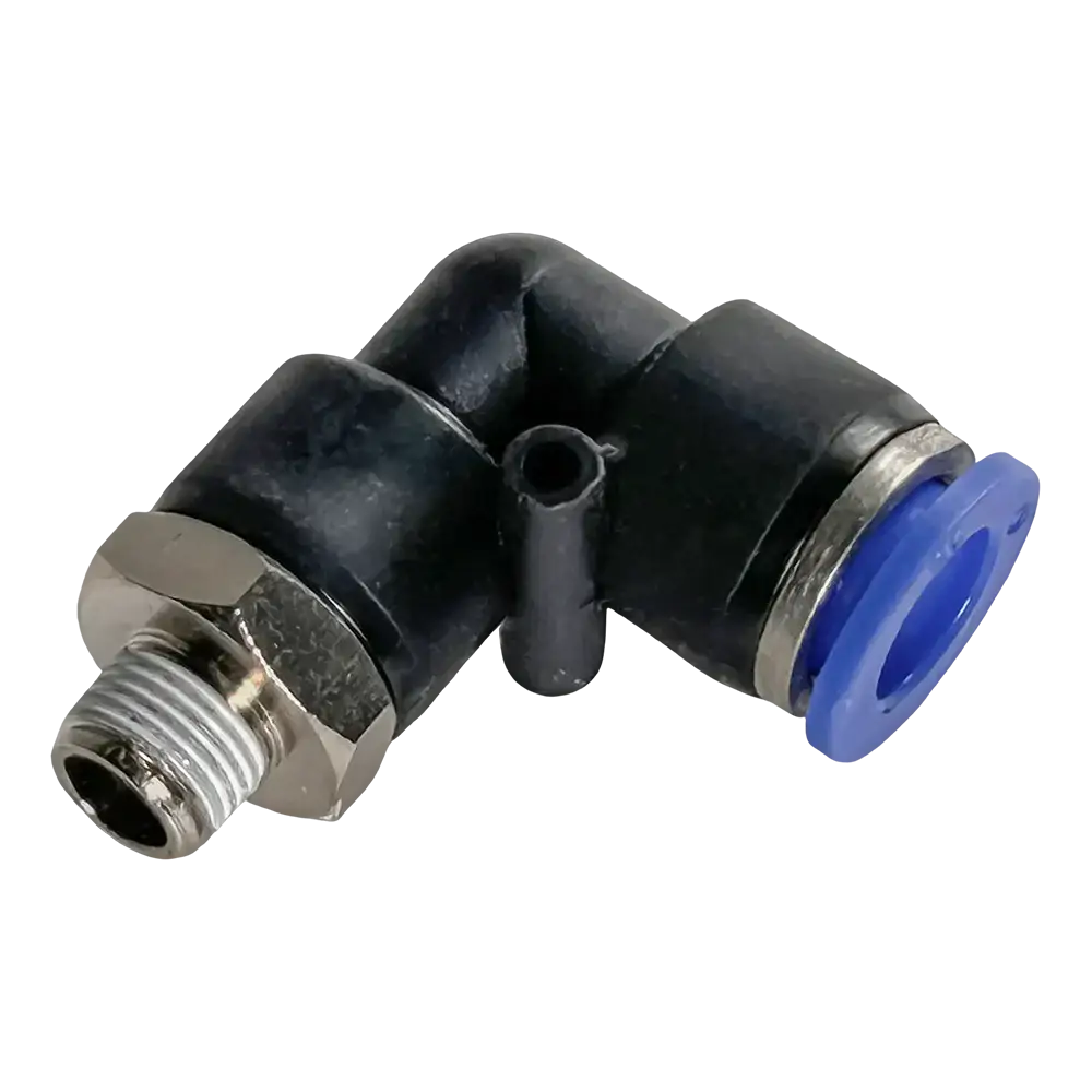 **Nylon Elbow Fitting Connector 1/8 NPT x 10mm for Tire Changer - High-Quality OEM Replacement Part - Perfect for Automotive Repair Shops & DIY Tire Changes**