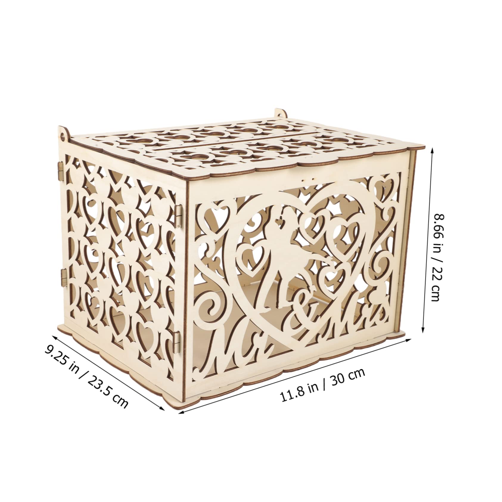 MagicLulu Wooden Money Box Holder - Greeting Card Organizer & Wedding Decoration Storage | Perfect for Gift Cards, Cash Gifts, and Home Décor