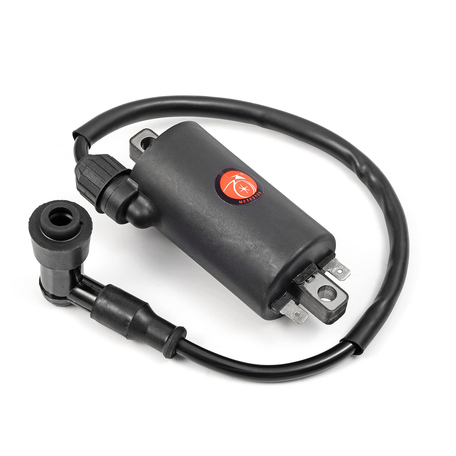 MOTO1988 Ignition Coil & Spark Plug Compatible with Kawasaki Bayou 300 KLF300 C/B/A 1986-2004 (Part# 21121-1049) - High Performance Replacement for Off-Road & ATV Riding